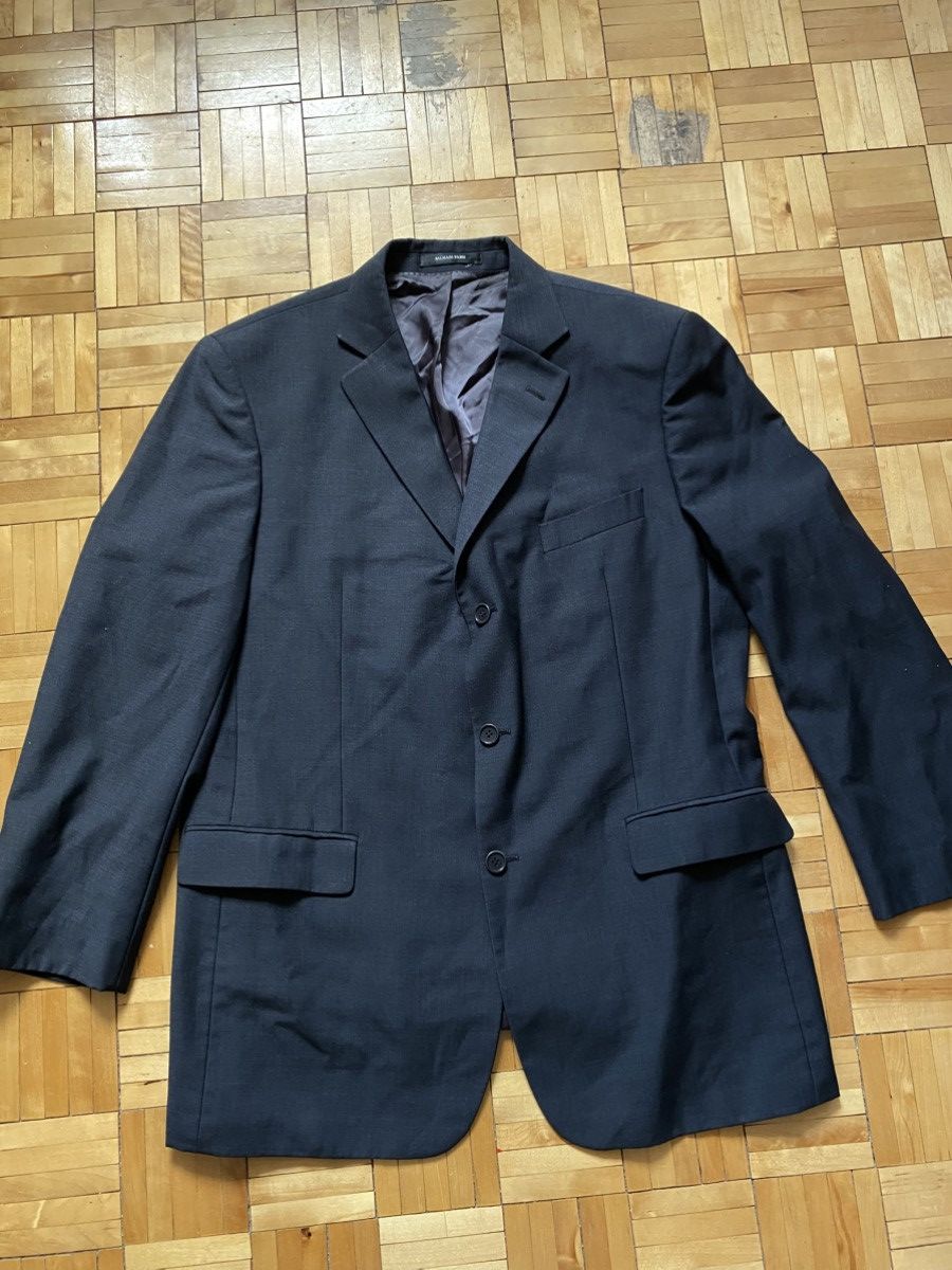 Balmain Vintage BALMAIN Black Blazer Wool Jacket Size 44R - 1 Thumbnail