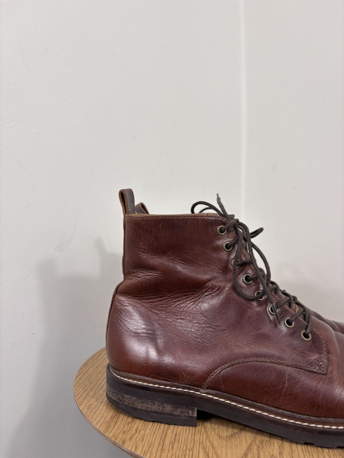 Bobbies Bobbies Paris Men’s Brown Calf Leather Service Lace-Up Boots Size US 9 / EU 42 - 3 Thumbnail