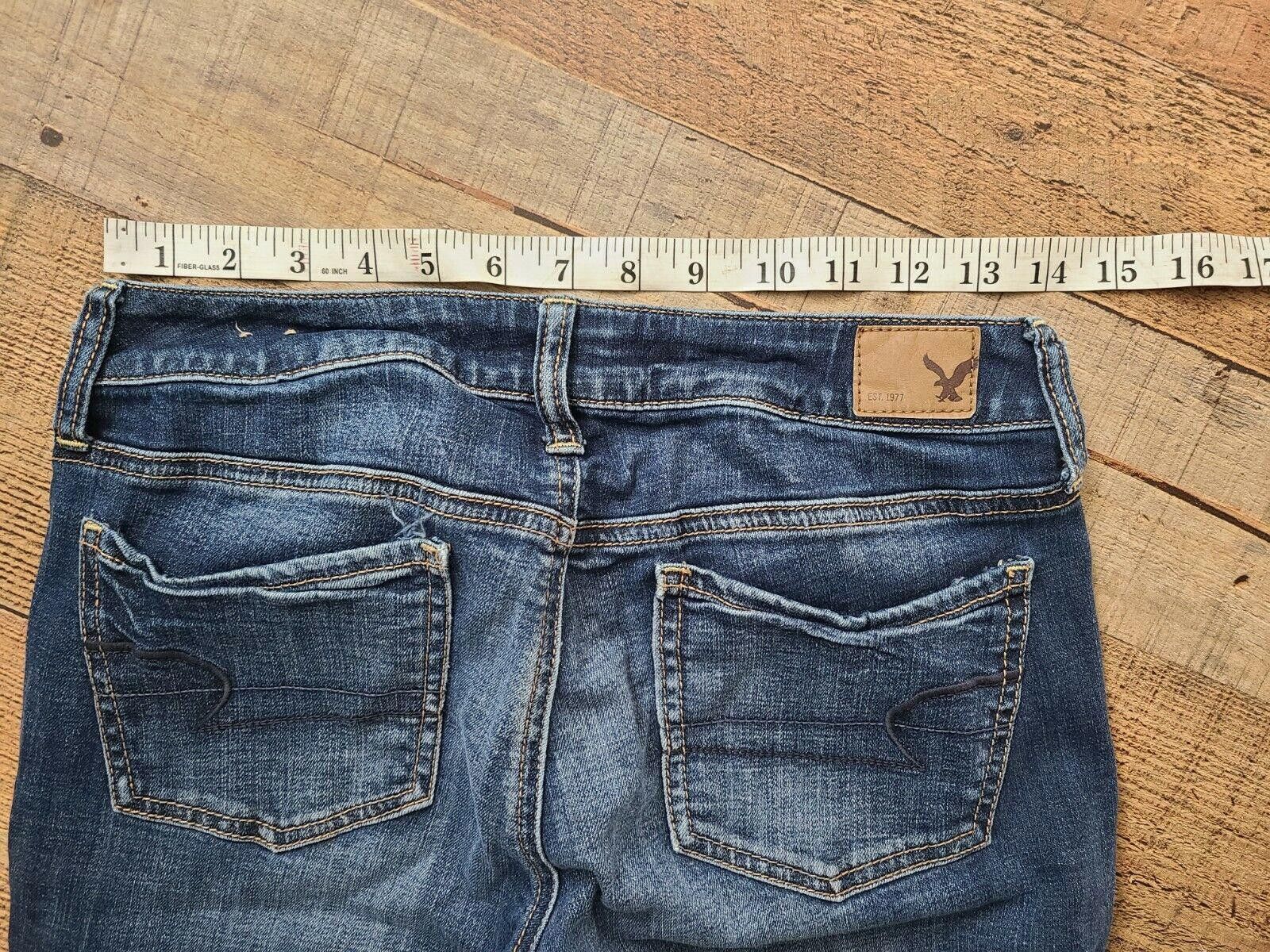 Designer American Eagle Jegging Super Stretch 4 Distressed Size 27" / US 4 / IT 40 - 5 Thumbnail