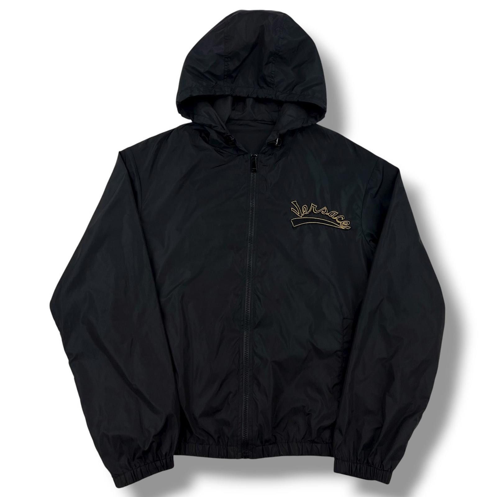 Versace Versace Black Windbreaker Jacket Size US M / EU 48-50 / 2 - 2 Thumbnail
