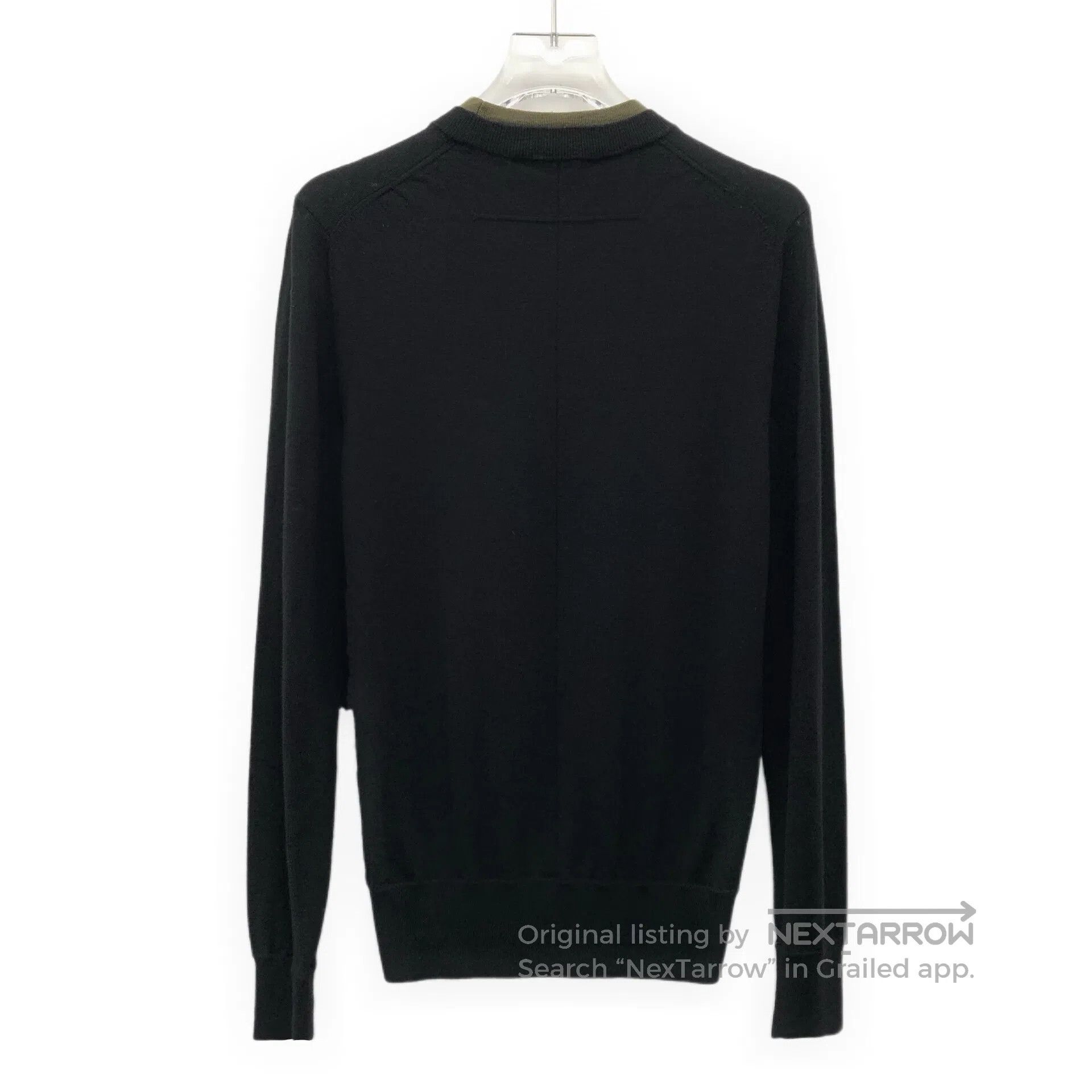 Givenchy Givenchy Black dog head badge embroidered wool round-neck Size S / US 4 / IT 40 - 2 Thumbnail