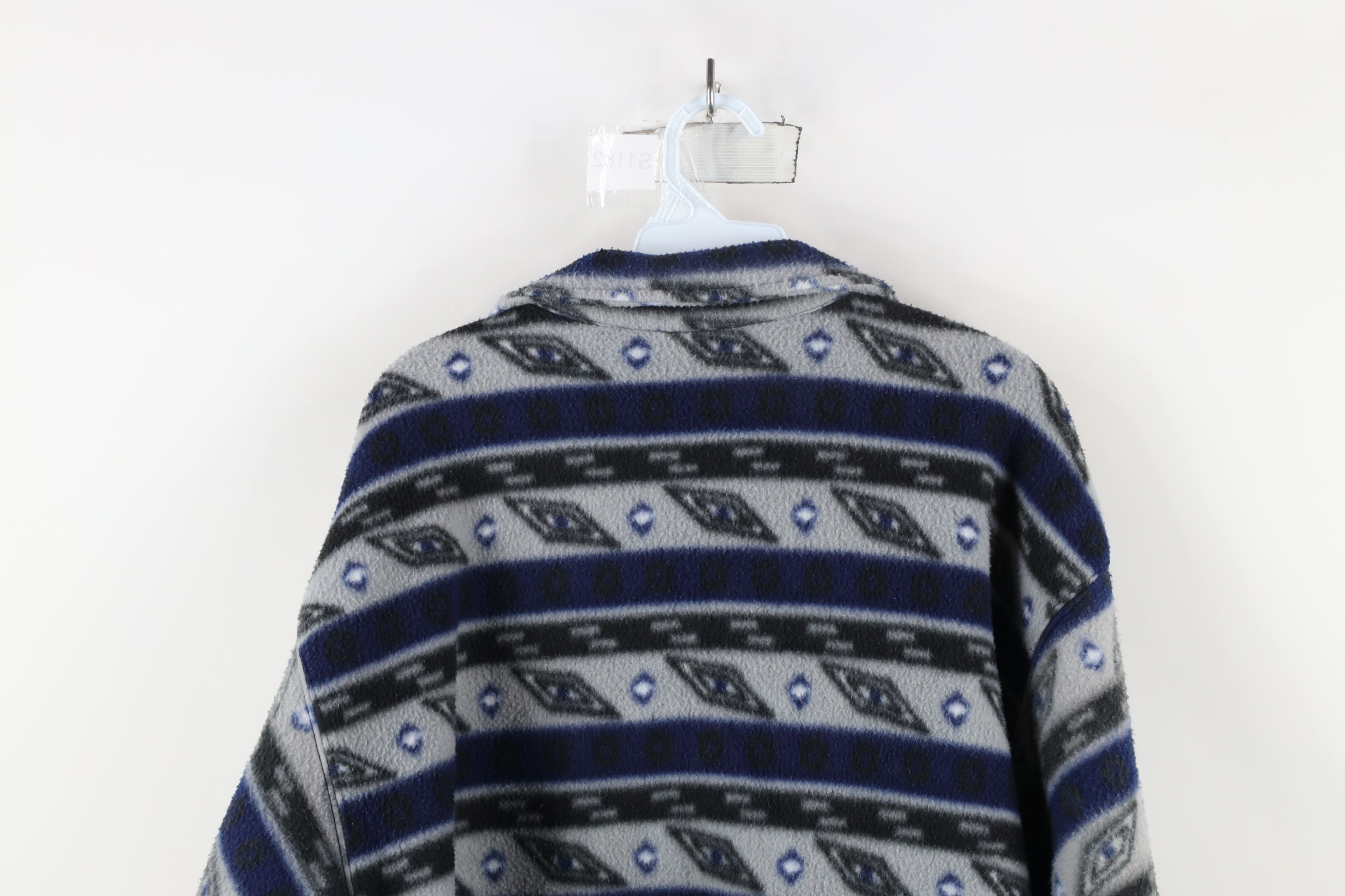 Vintage Vintage 90s Streetwear Southwestern Half Zip Fleece Sweater Size US M / EU 48-50 / 2 - 10 Thumbnail