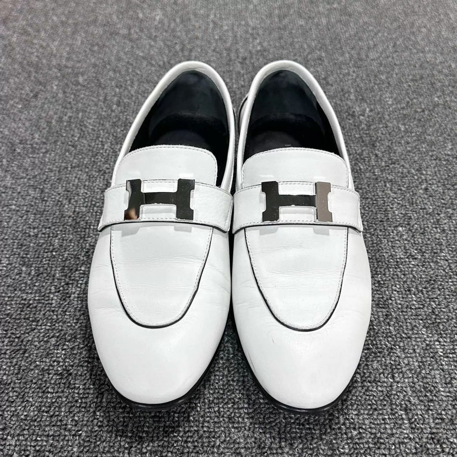 Hermes HERMES White H Loafer Women's 36.5 Size US 6 / IT 36 - 2 Thumbnail