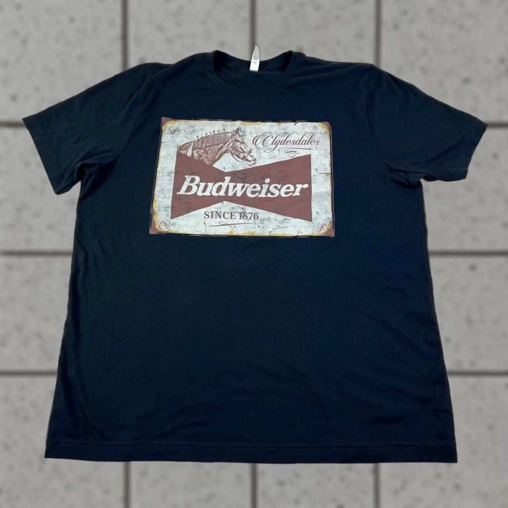 Budweiser Budweiser T-Shirt Black 2XL Men Short Sleeve Horse Beer Clydesdale Vintage? Size US XXL / EU 58 / 5 - 1 Thumbnail