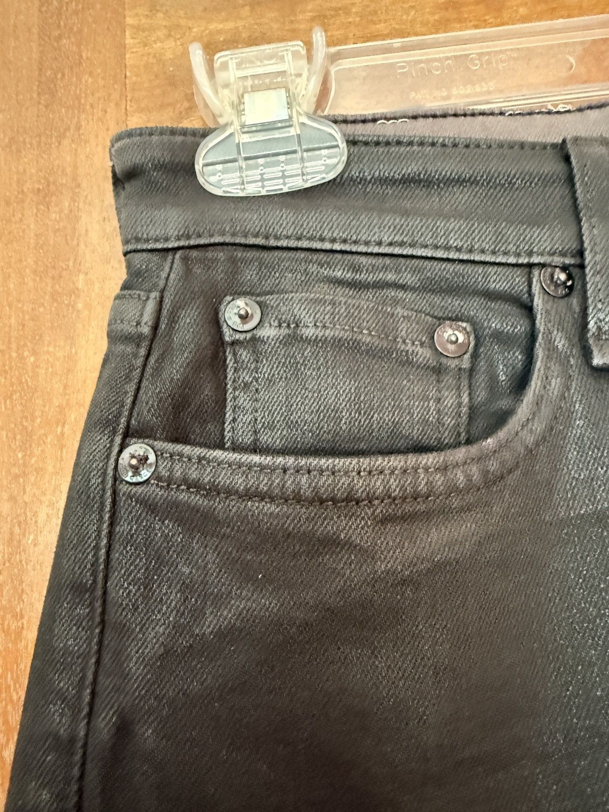 Rag & Bone Rag & Bone Nina Coated Black High-Rise Ankle Skinny Jean Size 27" / US 4 / IT 40 - 7 Thumbnail