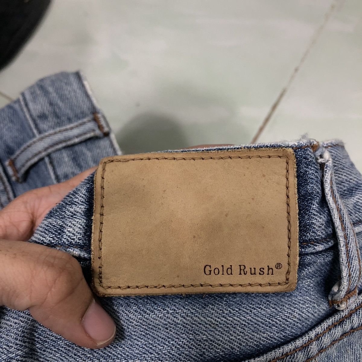 Japanese Brand 🔥90’s Distressed Denim Jeans Gold Rush Japan Made Size US 30 / EU 46 - 13 Thumbnail