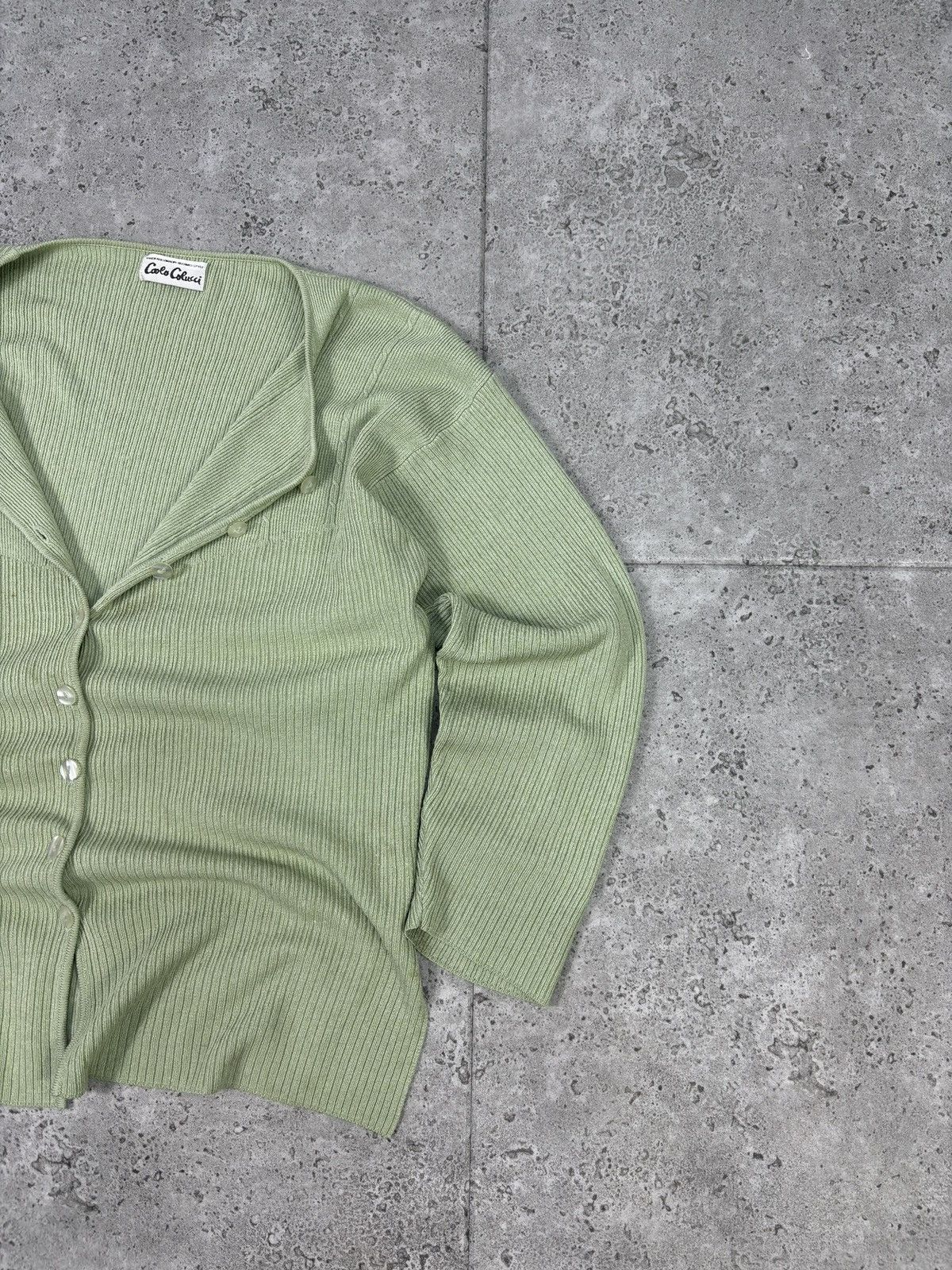 Carlo Colucci × Vintage Carlo Colucci Vintage Knit Sweater Cardigan Coogi Style 90s Size US L / EU 52-54 / 3 - 2 Thumbnail