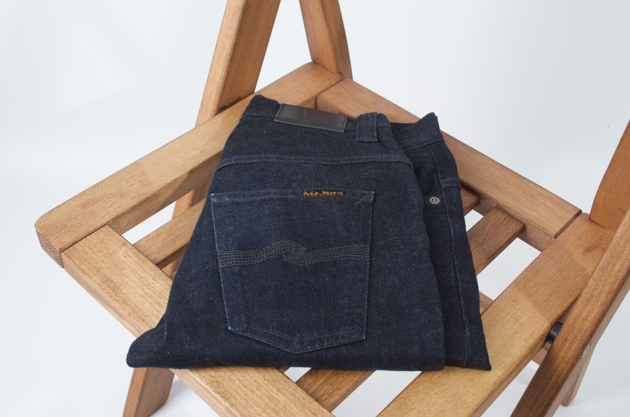 Nudie Jeans Nudie Jeans Thin Finn Dry Deep Dark Organic Cotton Size US 29 - 1 Thumbnail