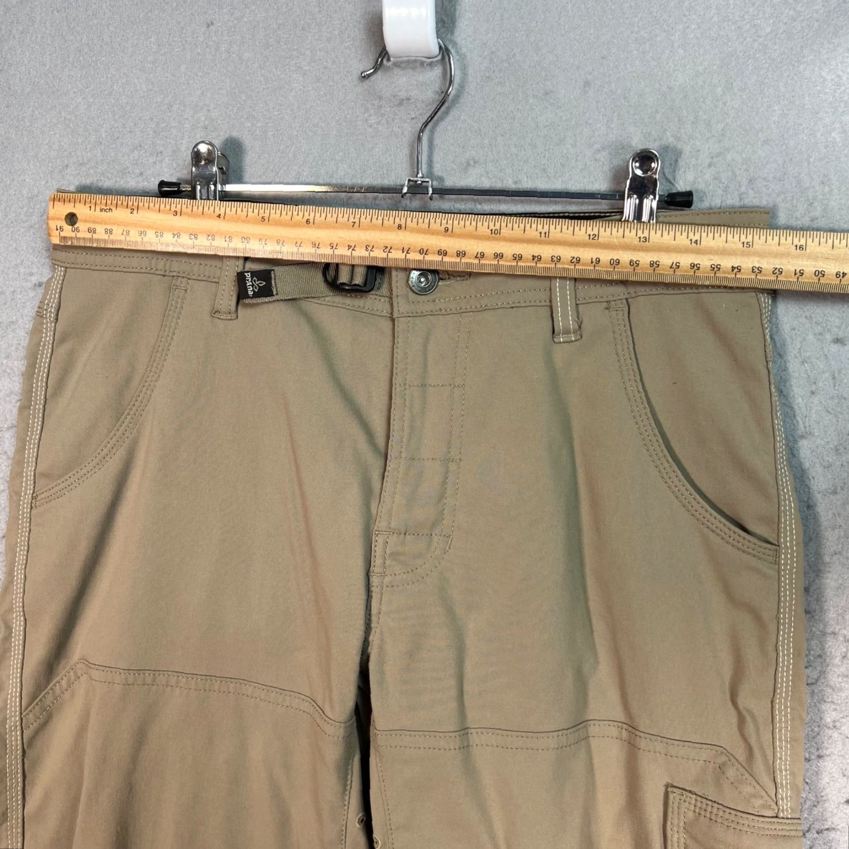 Prana prAna Womens Cargo Pants Beige 30 Stretch Nylon Pockets HiRise Inseam 29 Cargo Size 30" / US 8 / IT 44 - 5 Thumbnail