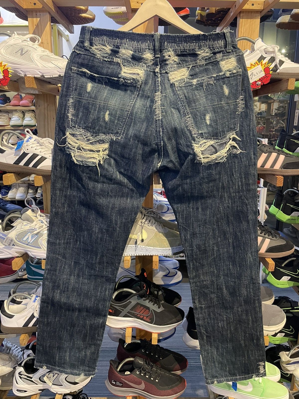 Japanese Brand × Vintage Vintage Xescape Distressed Denim Pant Size US 30 / EU 46 - 11 Thumbnail
