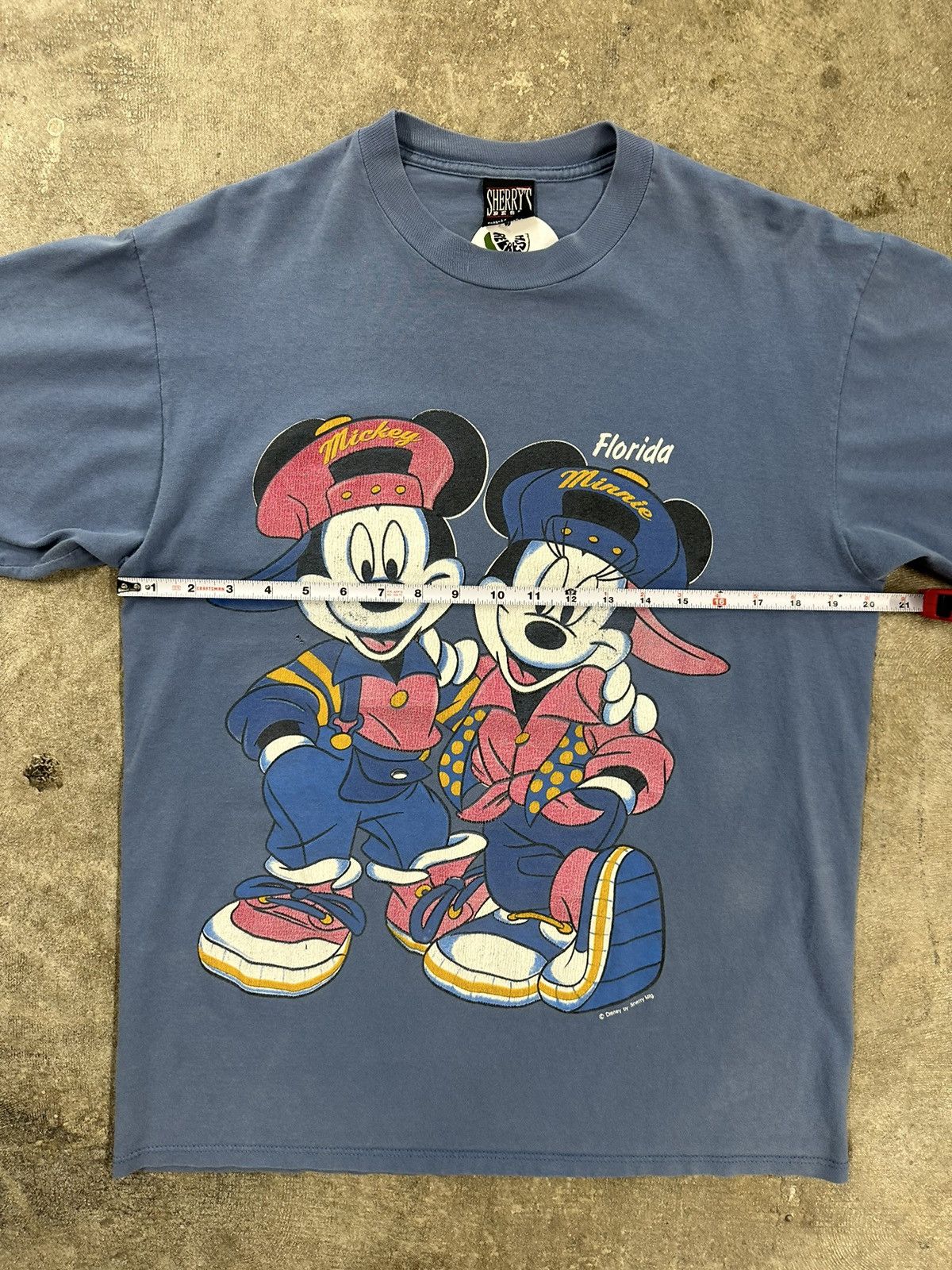 Disney Vintage 90s Disney Mickey Minnie Double Sided Florida Shirt Size US M / EU 48-50 / 2 - 12 Thumbnail