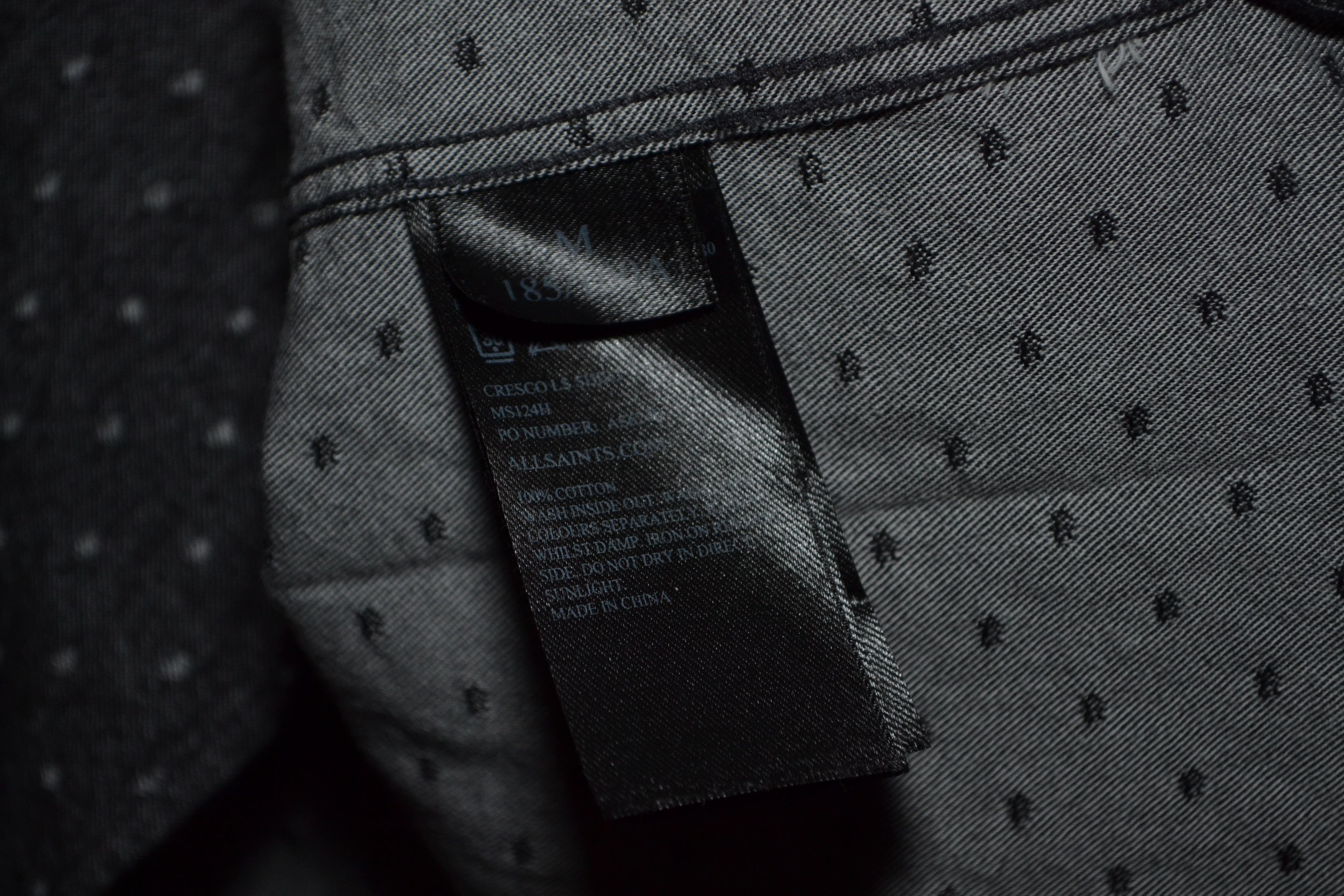 Allsaints AllSaints Cresco LS Polka Dot Flannel Cotton Shirt Size M Size US M / EU 48-50 / 2 - 7 Thumbnail