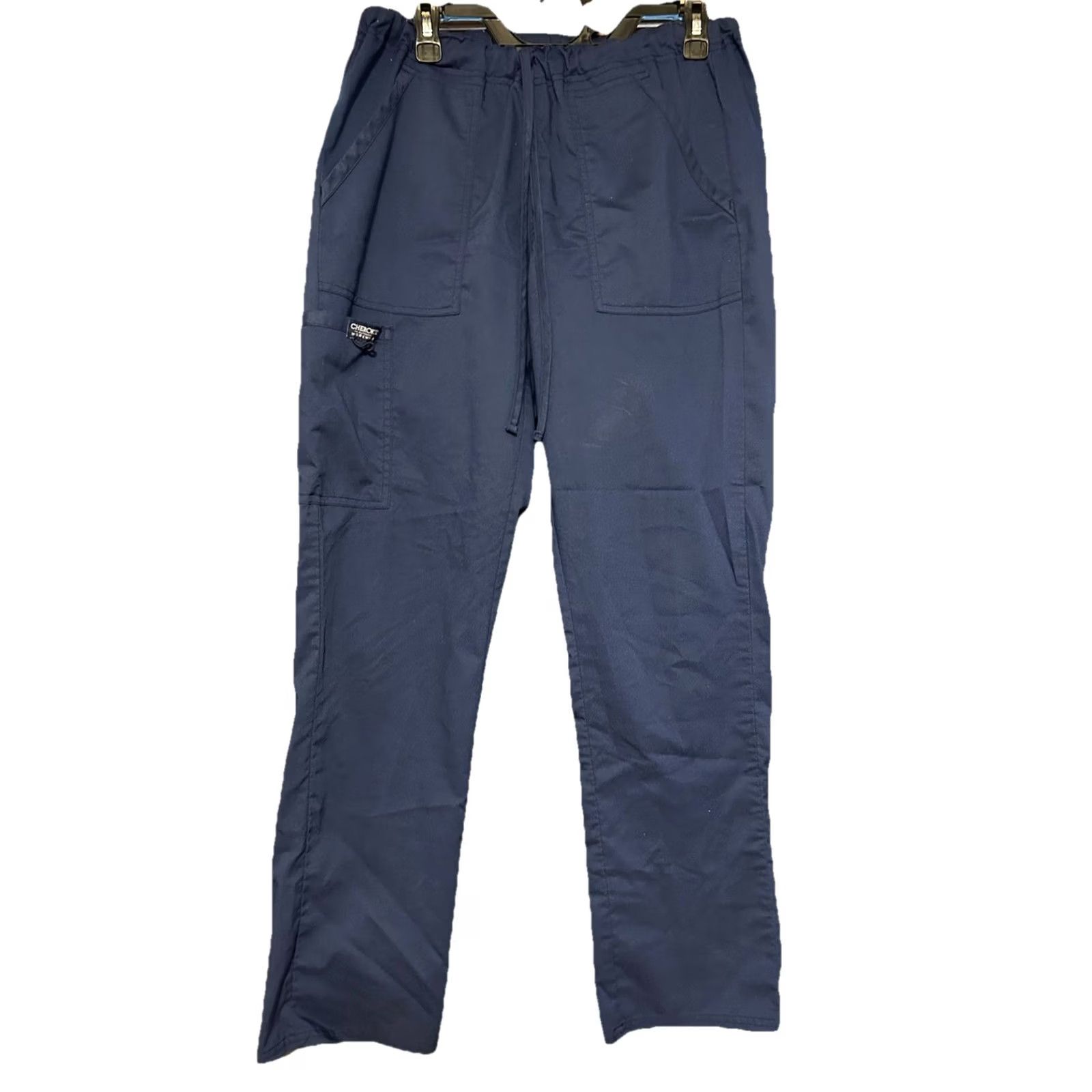 Cherokee Cherokee Scrub Pants Women Medium Navy Drawstrings Style#WW020 Blue Size 32" / US 10 / IT 46 - 4 Thumbnail