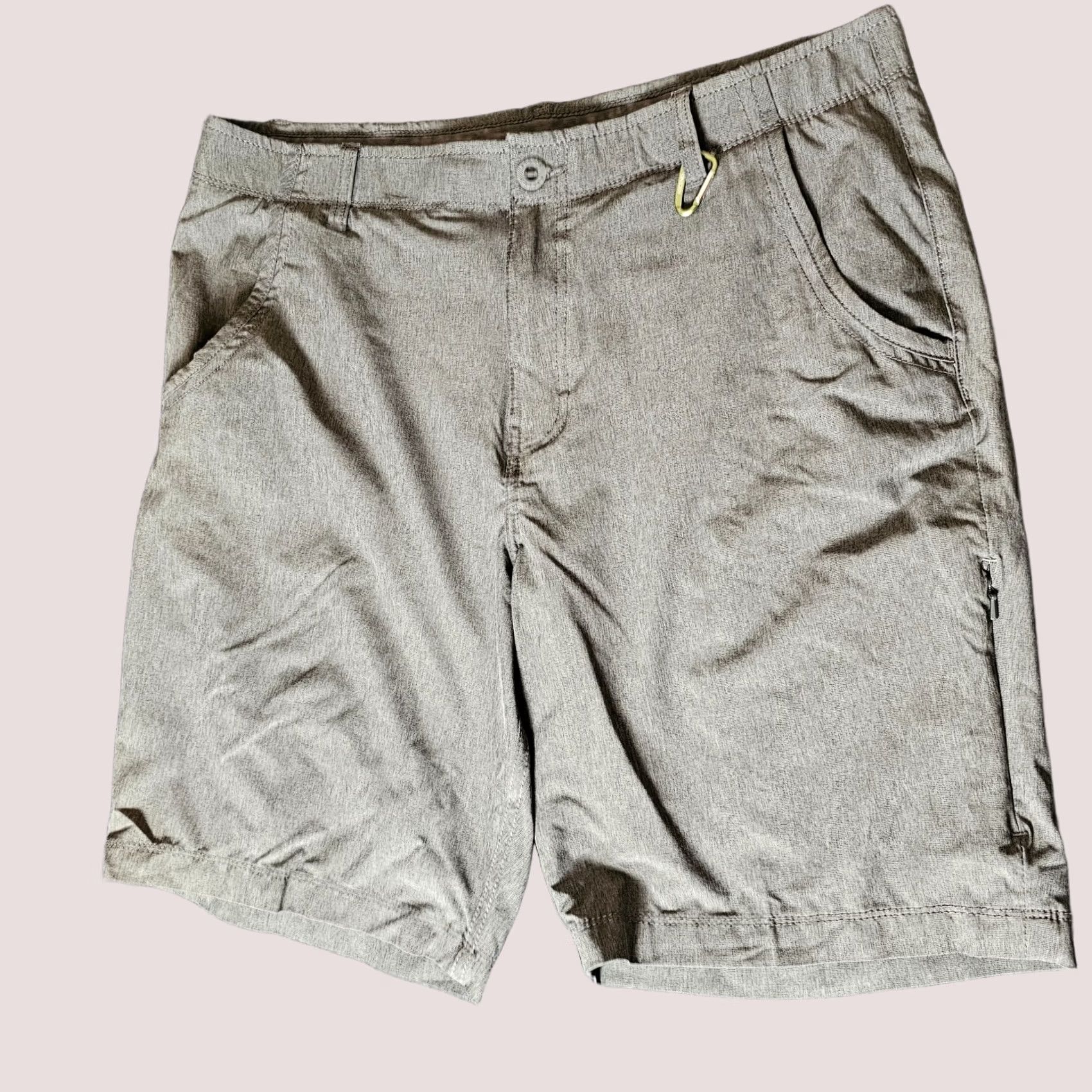 ASCENO Ascend Mens Cargo Shorts 36x9 Gray Flat Front Pockets Outdoor Summer 9 In Inseam Size US 36 / EU 52 - 1 Thumbnail