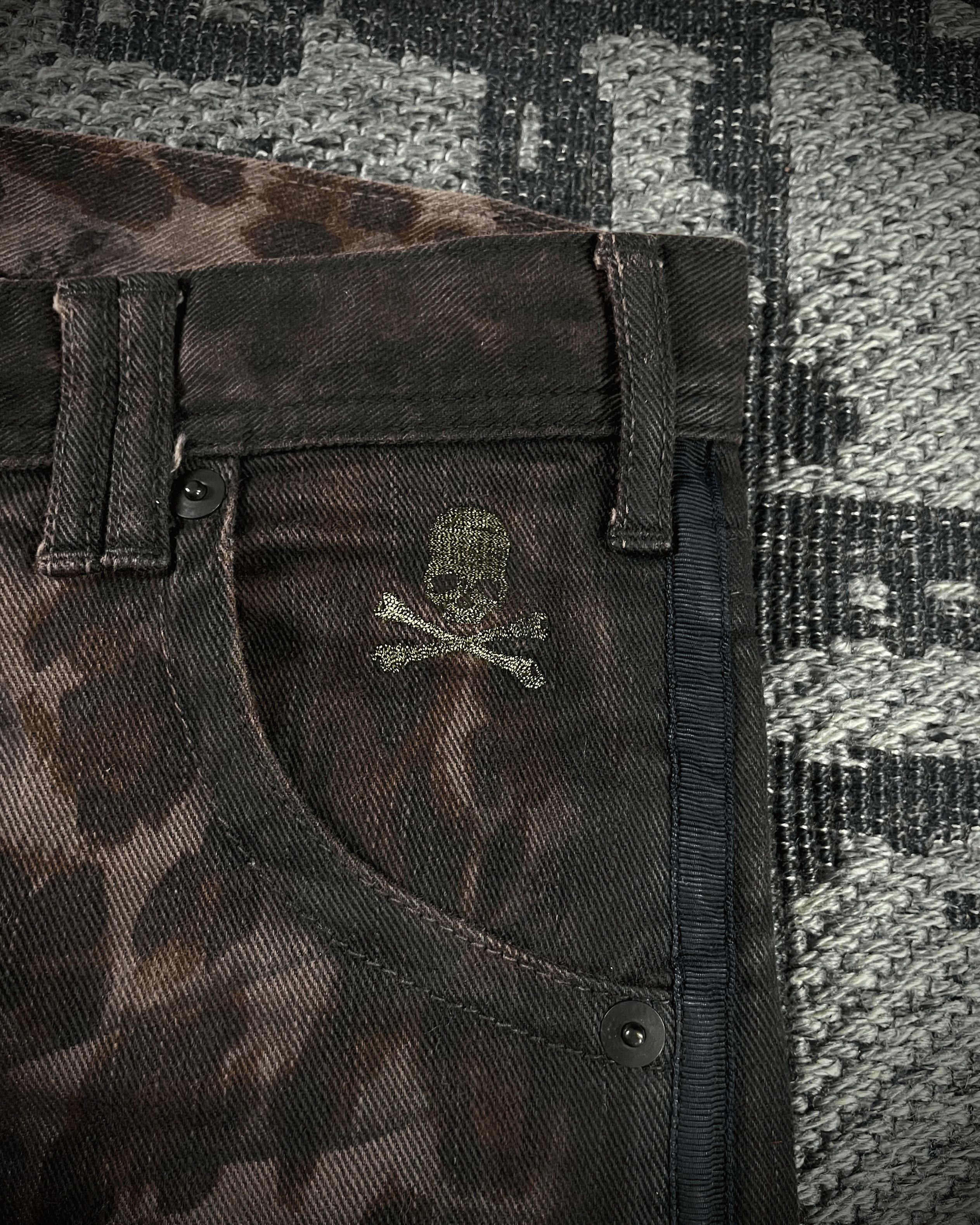 Roen Roen Leopard Waxed Jeans Size US 33 - 5 Thumbnail
