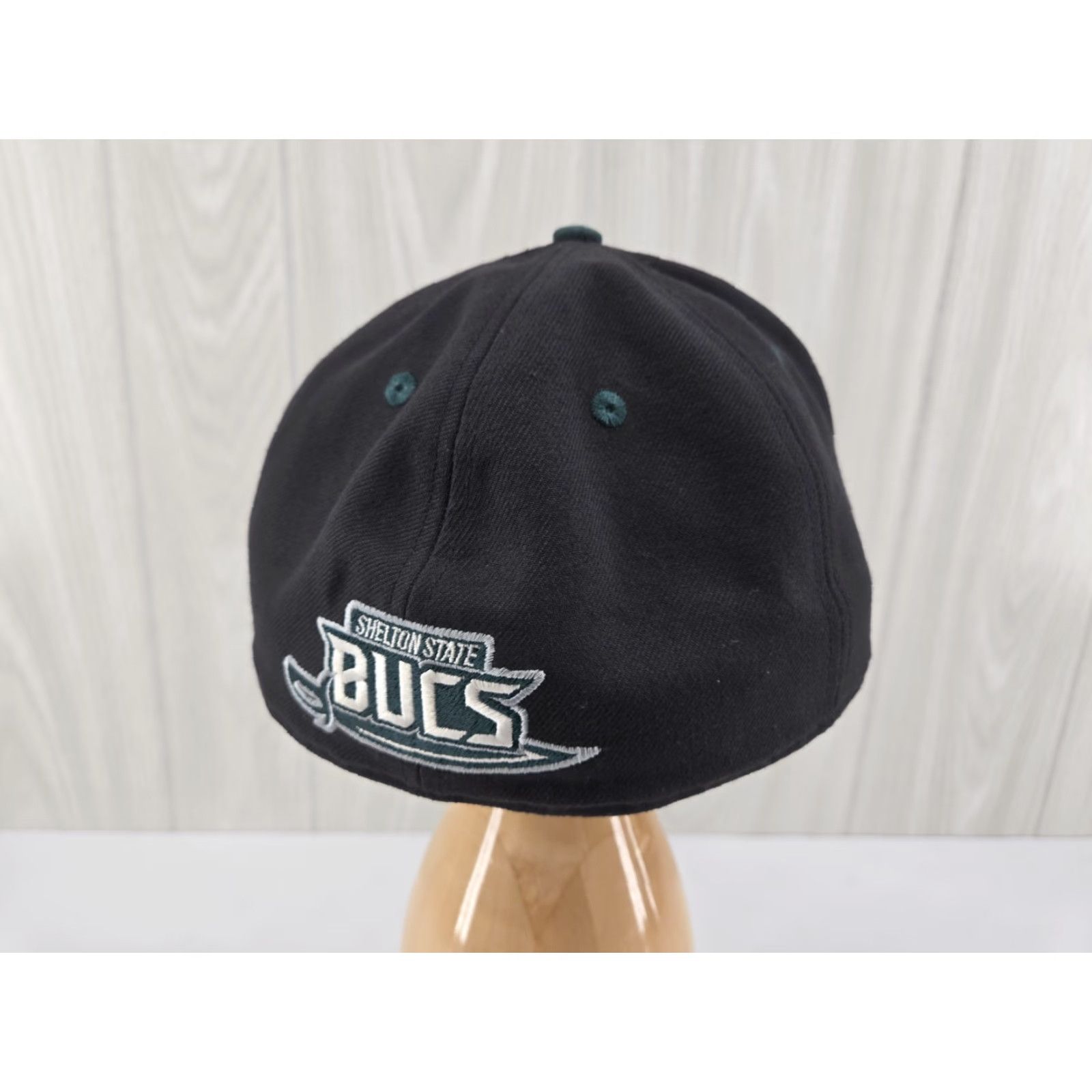 Vintage Shelton State Bucs Hat Cap Fitted 7 3/8 Tuscaloosa Alabama College Baseball Cap Mens Black Richardson Size ONE SIZE - 7 Thumbnail