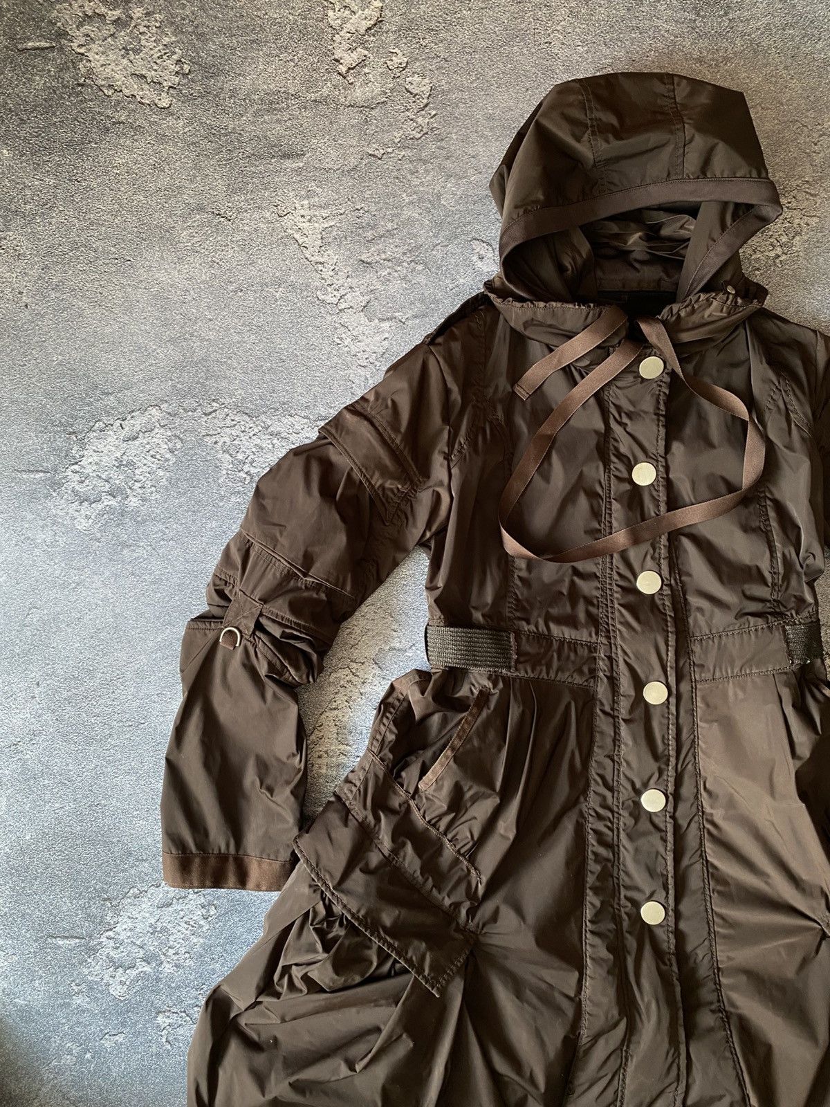 Marithe + Francois Girbaud Marithe Francois Girbaud Archive Bandage Nylon Jacket Coat Size M / US 6-8 / IT 42-44 - 3 Thumbnail