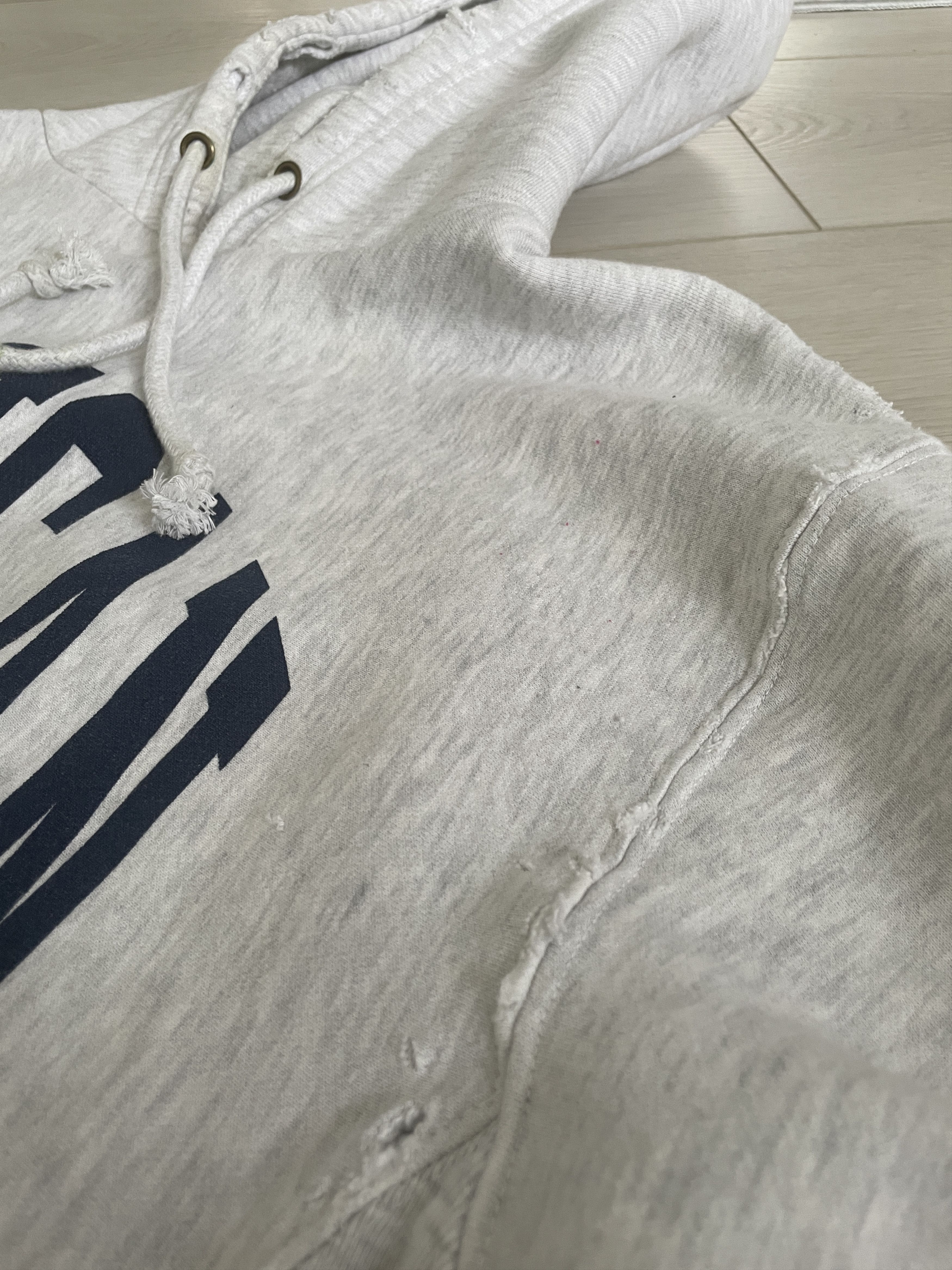 Other Grey College Distressed Hoodie Size US L / EU 52-54 / 3 - 6 Thumbnail