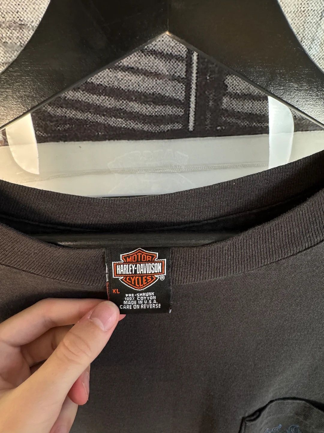 Harley Davidson 🚭RARE 🚭 ICE FLAME / POLAR BEAR HARLEY DAVIDSON LONG SLEEVE Size US XL / EU 56 / 4 - 6 Thumbnail