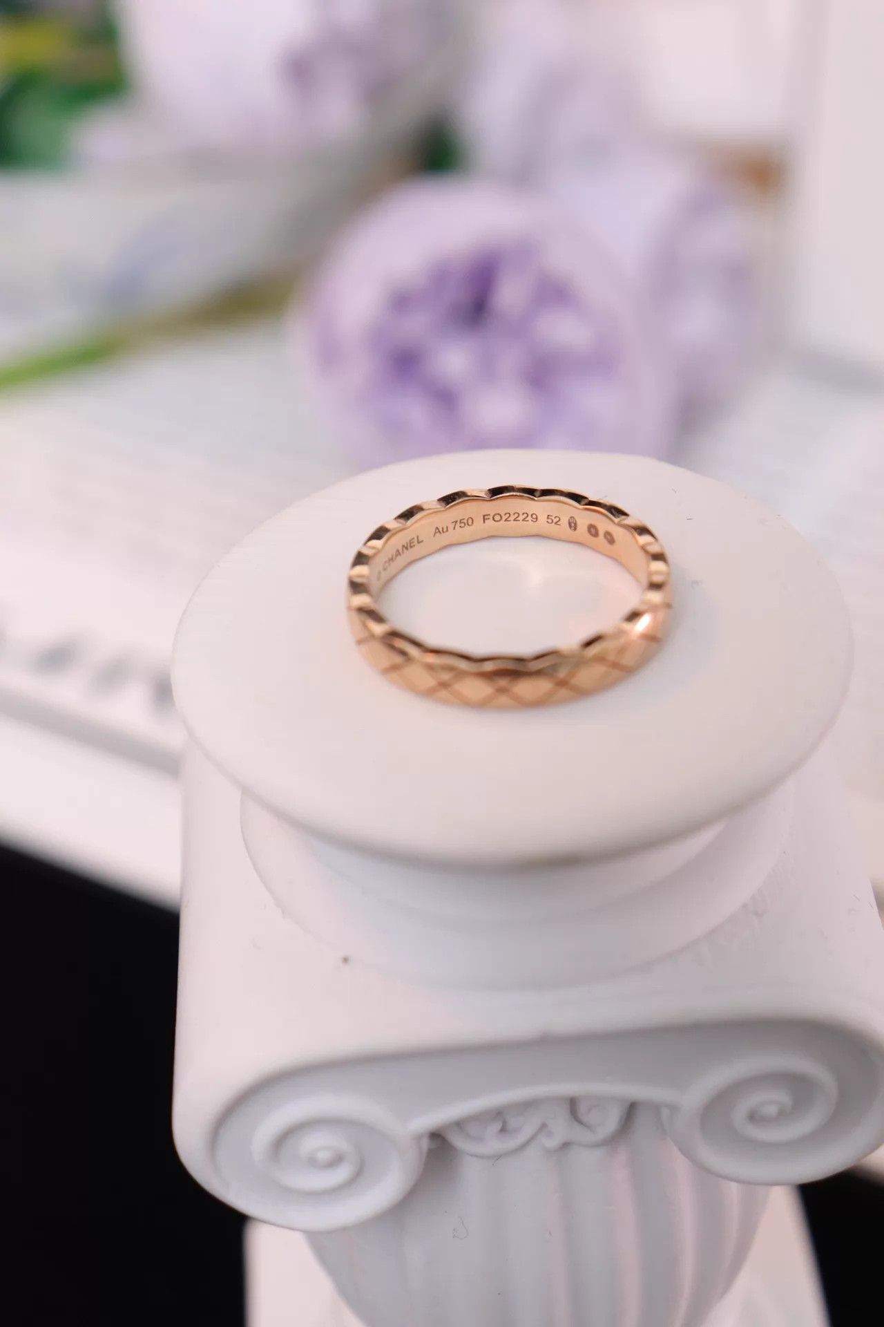 Chanel Chanel Coco Crush Narrow Ring 18K RG 52 Box, Receipt & Card Size ONE SIZE - 4 Thumbnail