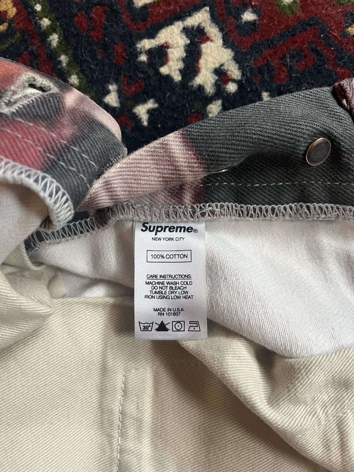 Supreme SUPREME FW17 ”The World Is Yours” Jeans Size US 30 / EU 46 - 6 Thumbnail