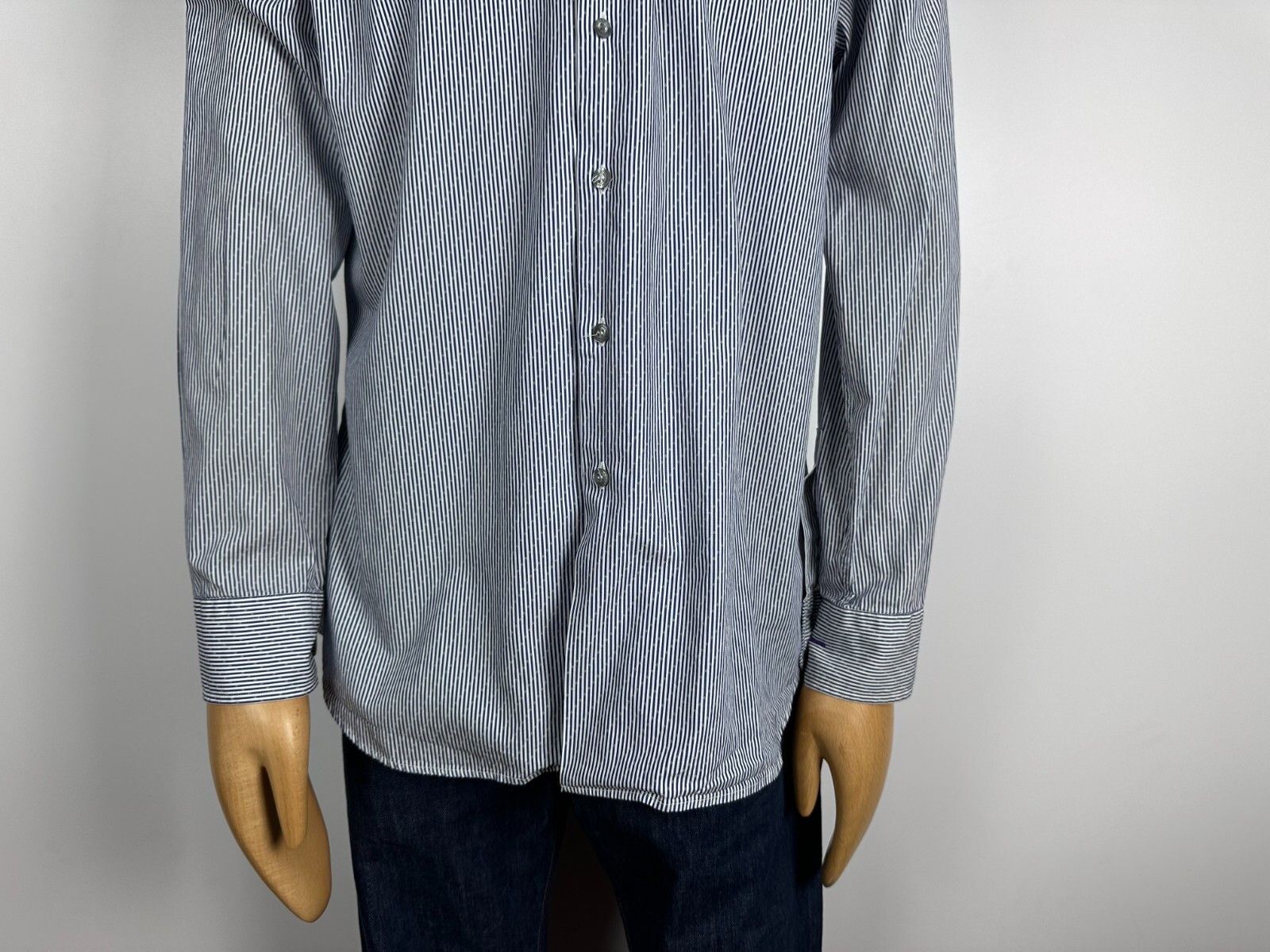Paul Smith Paul Smith Dress Shirt Size 17.5 44 Striped Formal Slim Fit Size US L / EU 52-54 / 3 - 3 Thumbnail