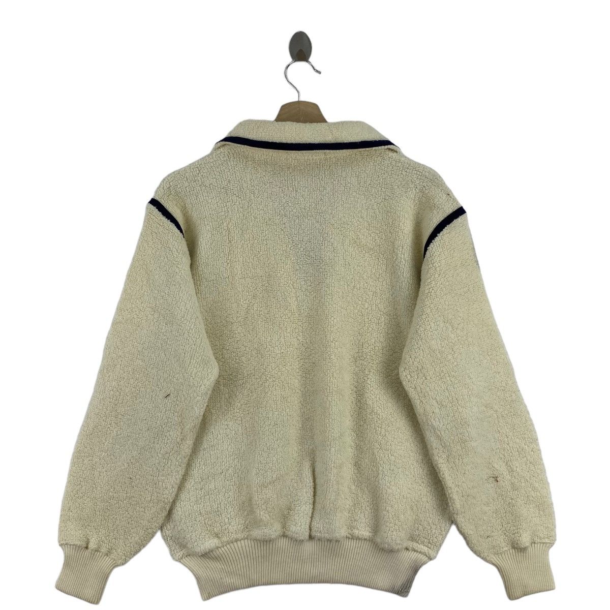 Vintage Vintage ARNOLD PALMER RENOWN Deep Pile Sherpa V-neck Cream Size US L / EU 52-54 / 3 - 2 Thumbnail