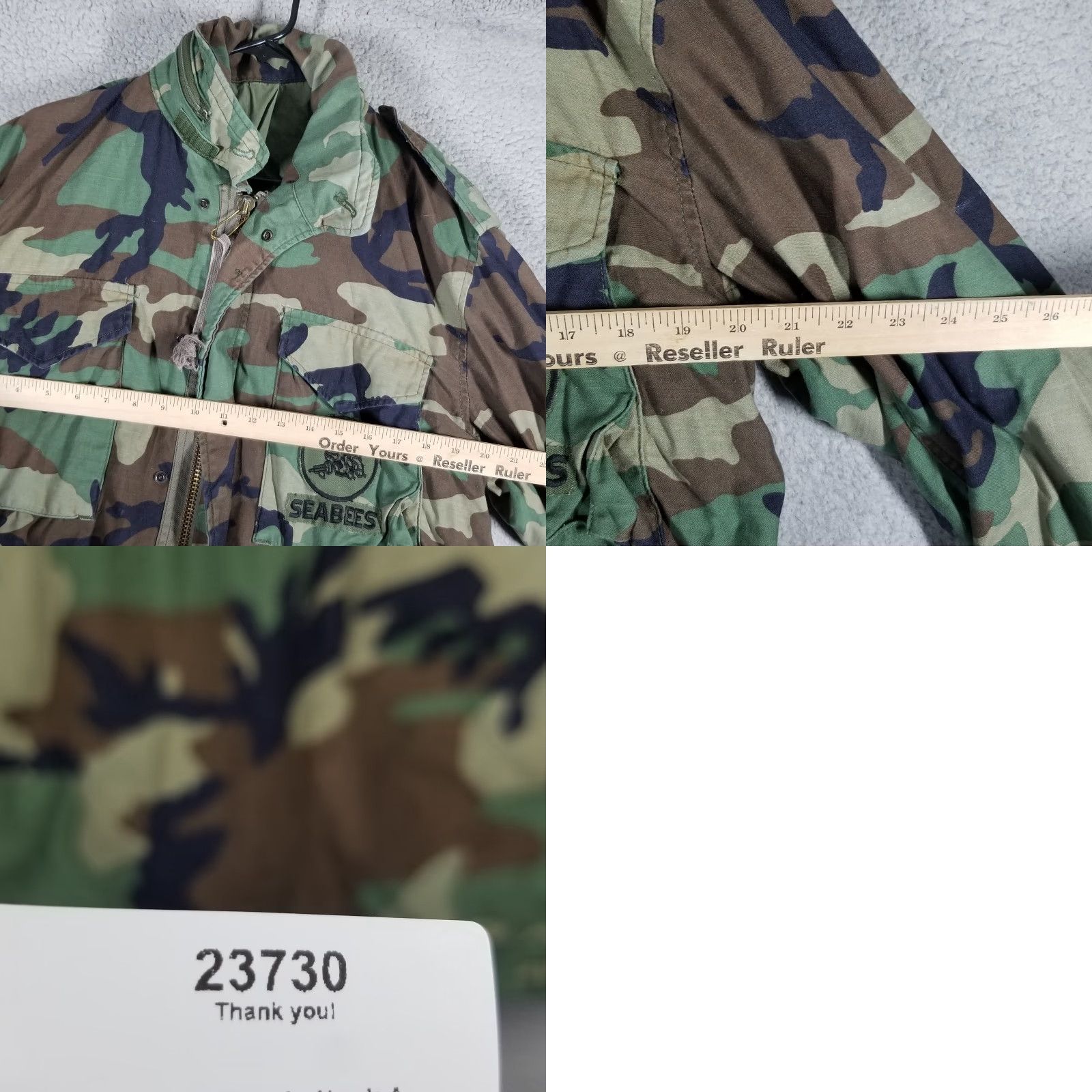 Vintage VINTAGE US Army M65 Field Jacket Men Adult Medium Long Camouflage Cotton Winter Military Style Size US M / EU 48-50 / 2 - 8 Thumbnail