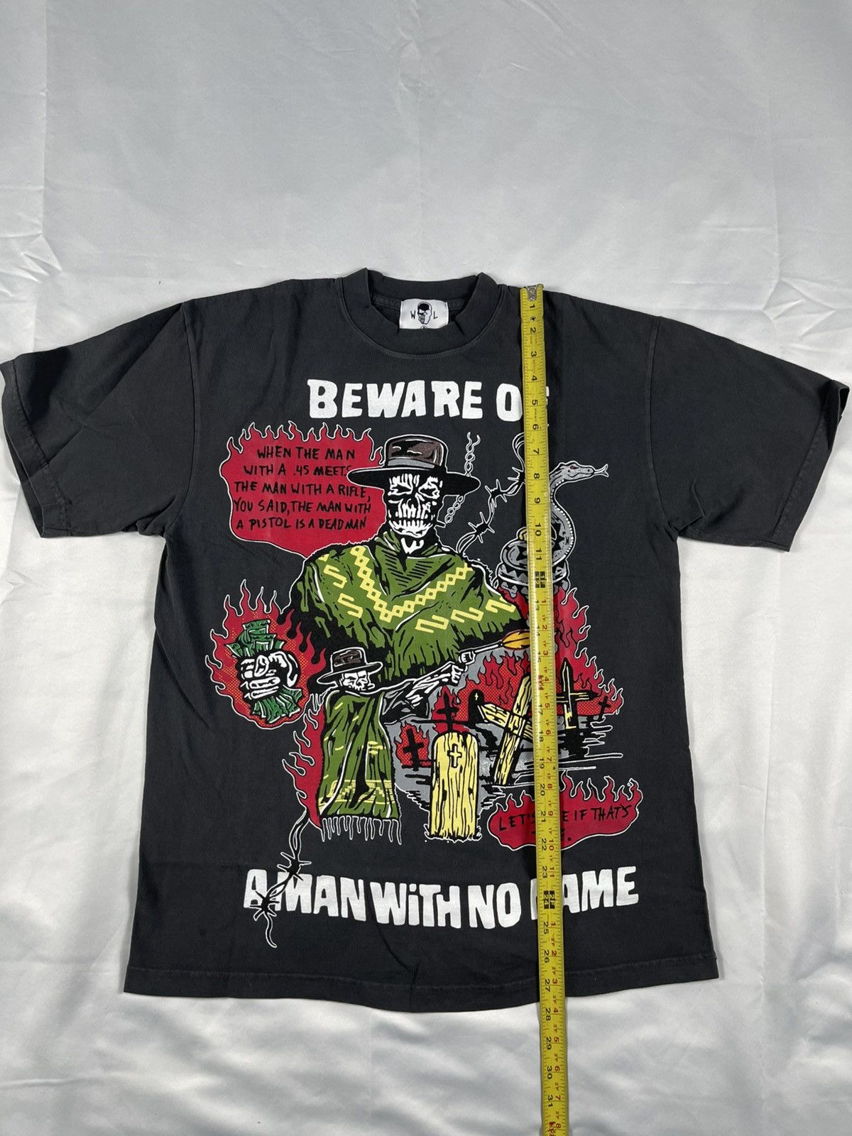 Warren Lotas Warren Lotas Beware Of A Man With No Name Tee Black, M, New Size US M / EU 48-50 / 2 - 4 Thumbnail