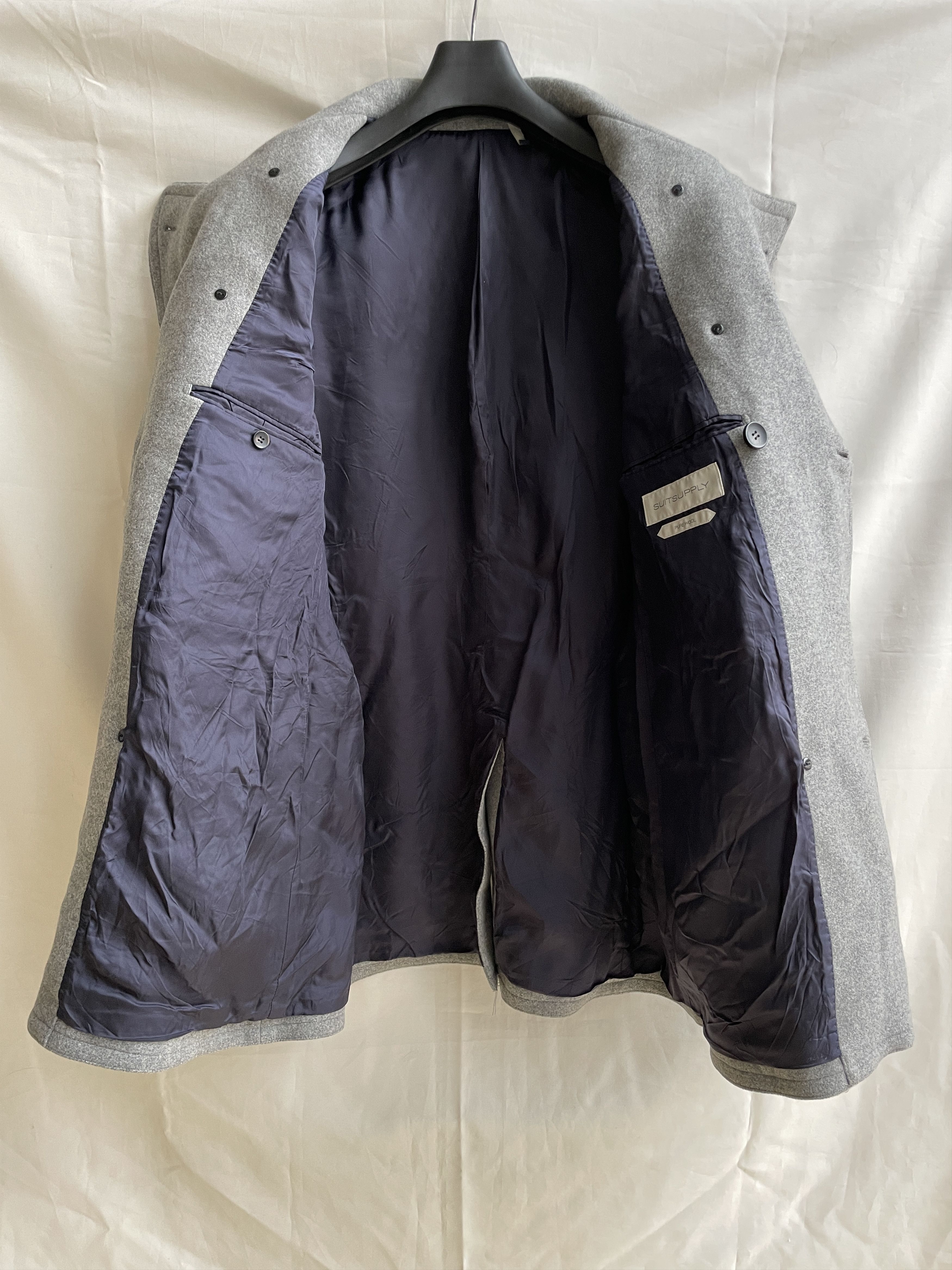 Suitsupply Suitsupply Phoenix Double Breasted Wool Pea Coat Size US XL / EU 56 / 4 - 3 Thumbnail