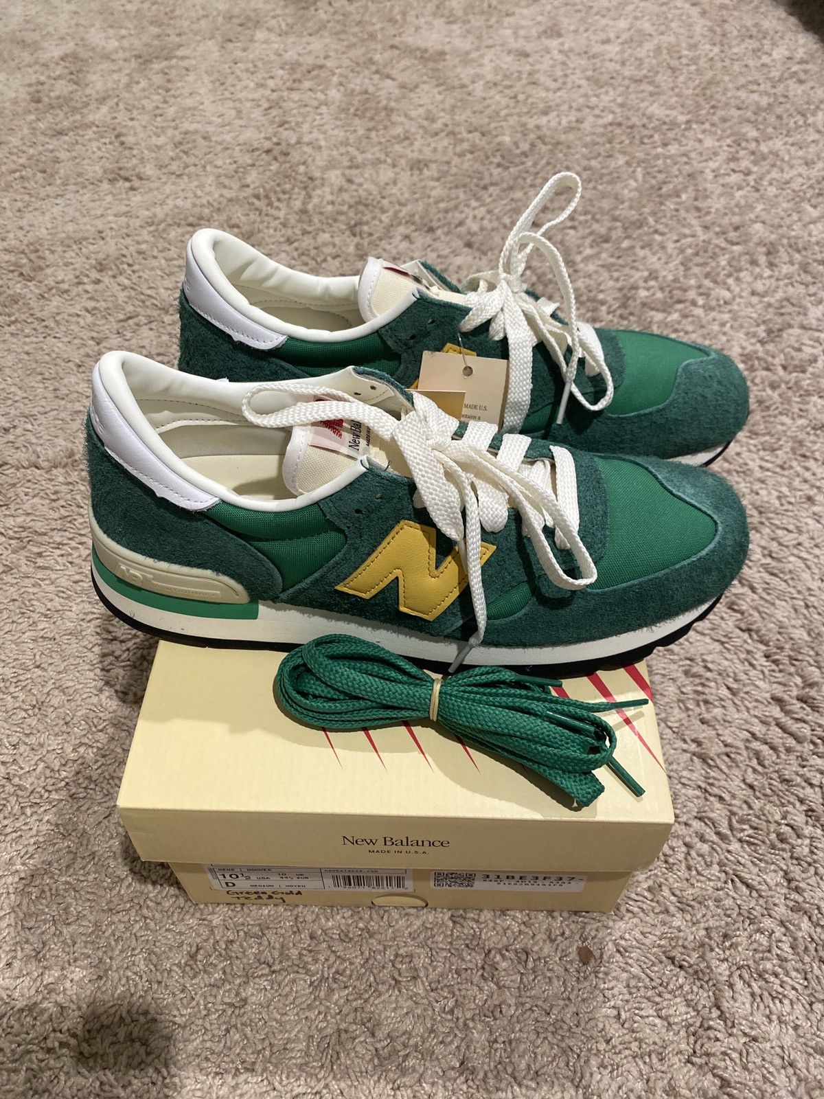 New Balance New Balance 990V1 Green Gold | Grailed