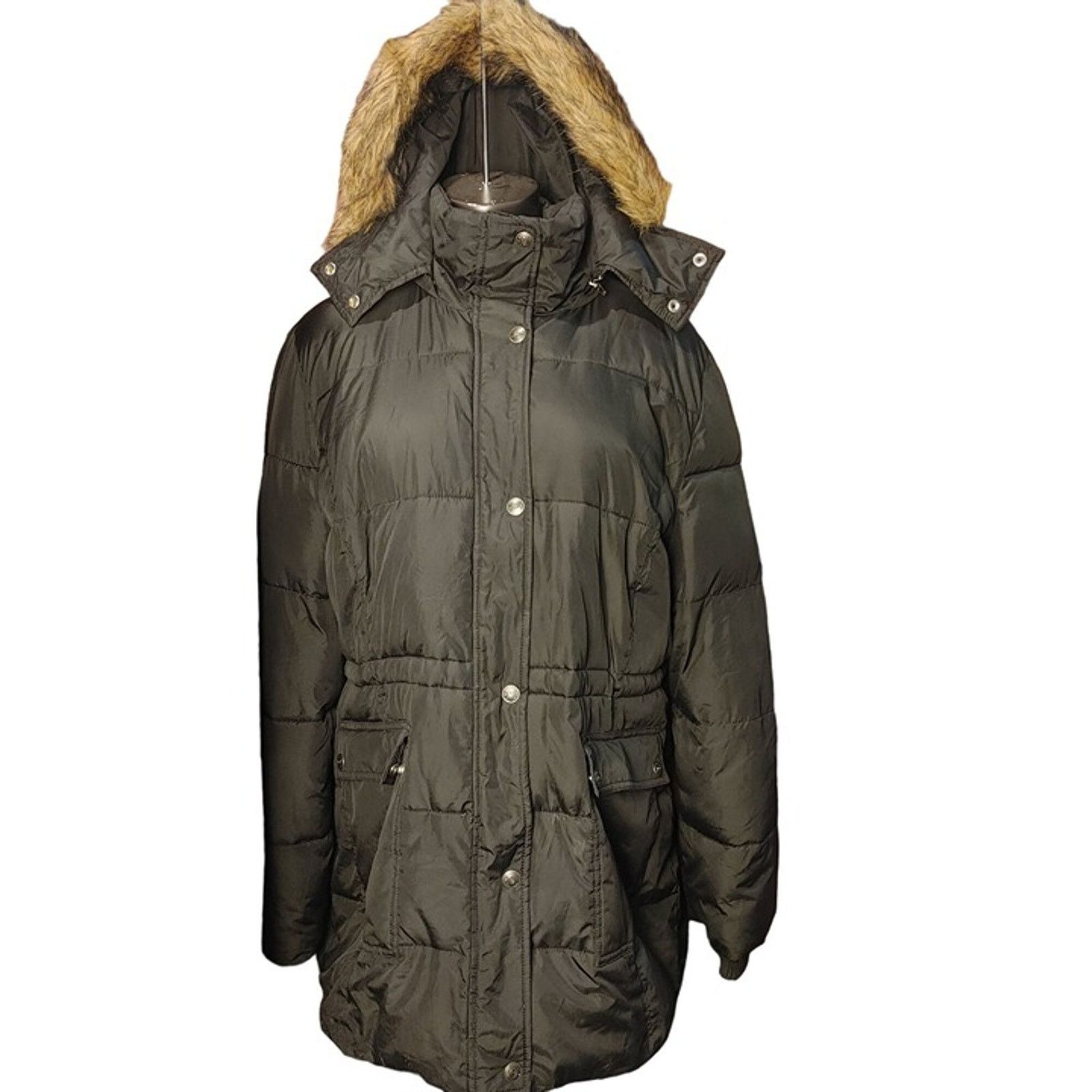 Route 66 Route 66 Original Clothing Co Womens Black/Fur Lined Hood Pa Size XL / US 12-14 / IT 48-50 - 1 Thumbnail