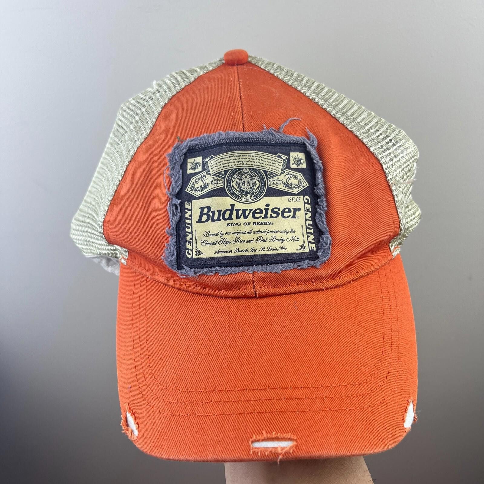 Budweiser Vintage Y2K Budweiser Beer Snapback Hat Trucker Style Size ONE SIZE - 1 Thumbnail