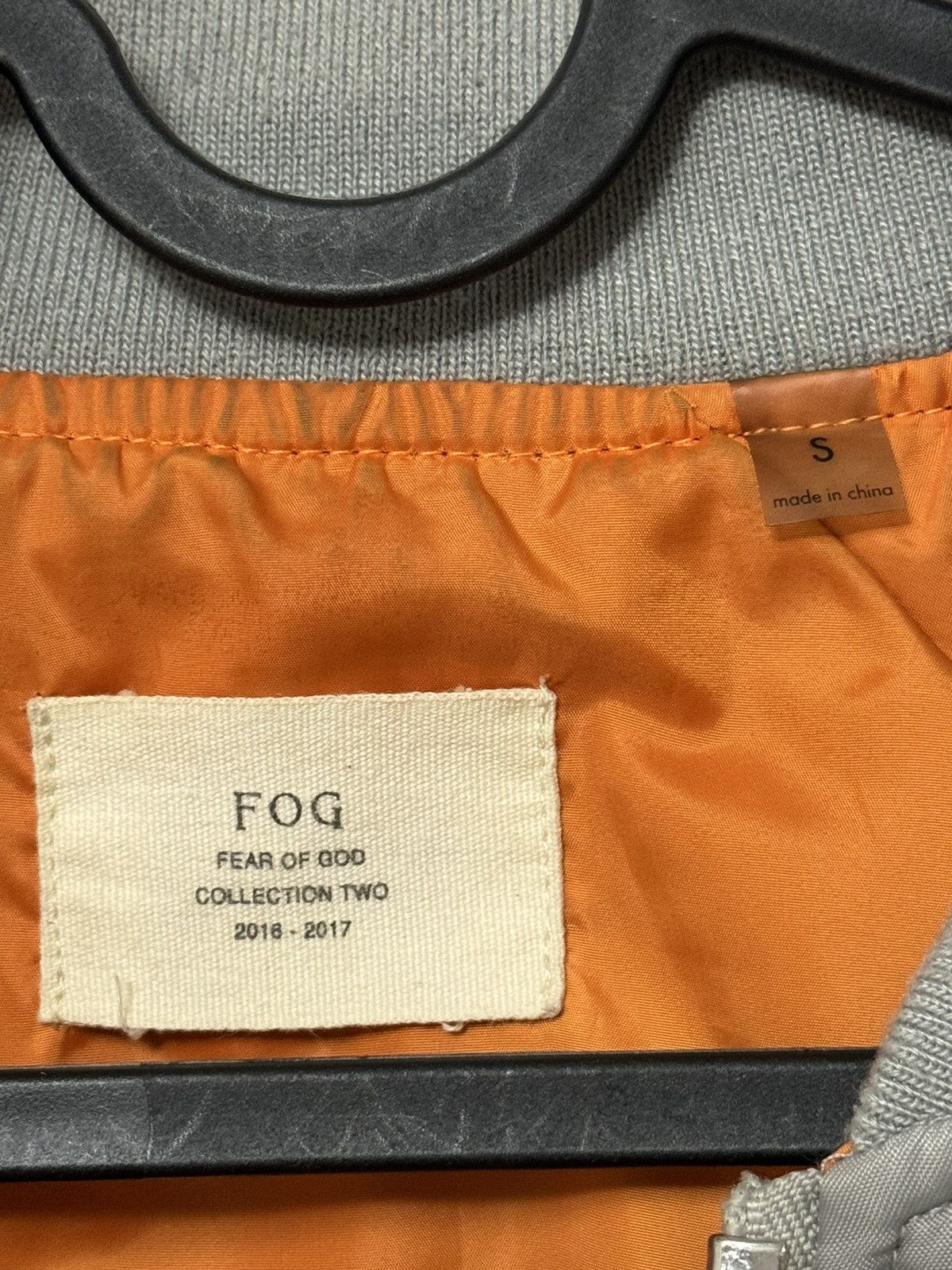 Fear of God 💥FOG Fear of God Collection Two Bomber Jacket Silver SZ S Size US S / EU 44-46 / 1 - 4 Thumbnail