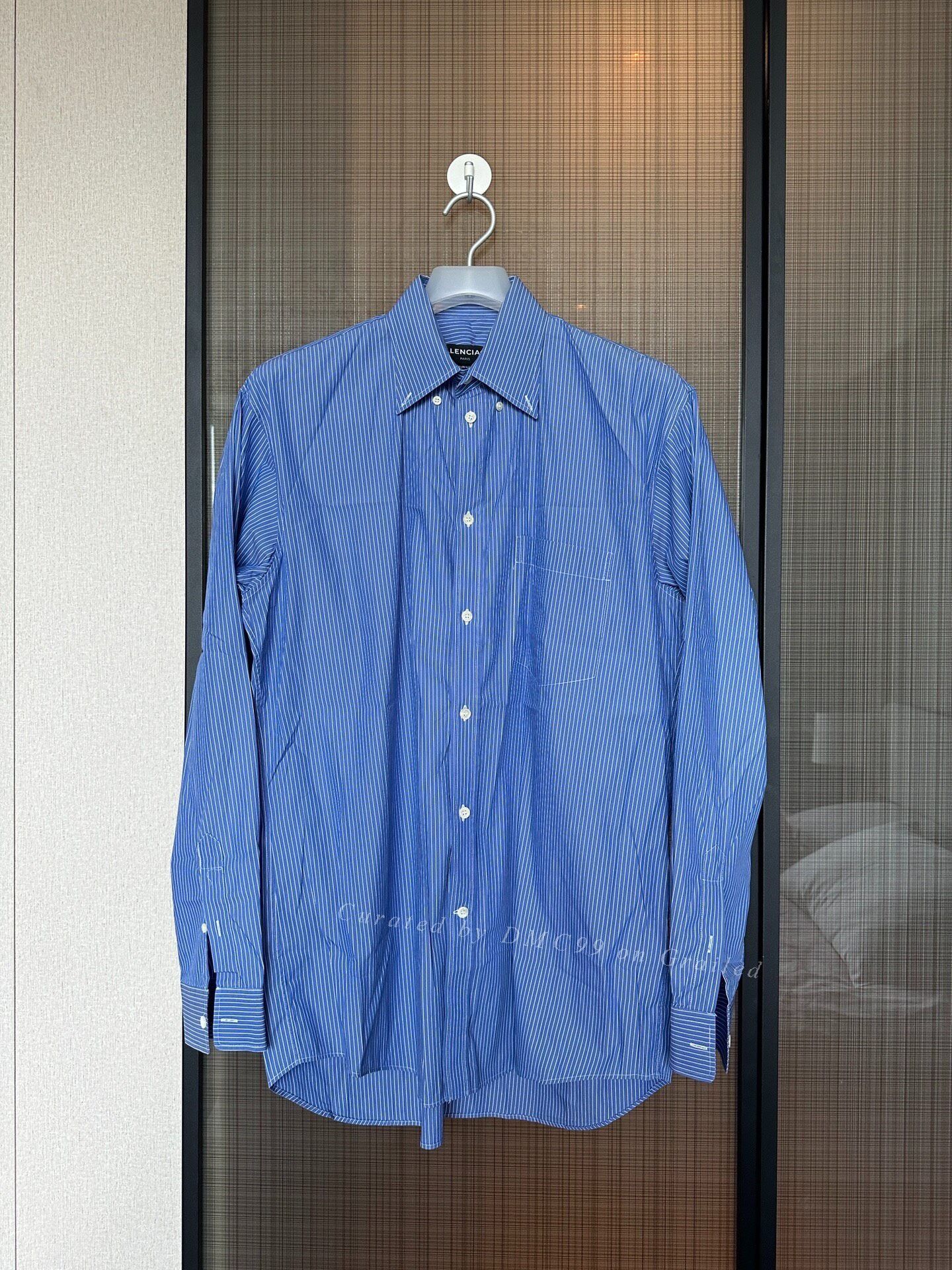 Balenciaga Balenciaga Men's Striped Shirt Size US M / EU 48-50 / 2 - 1 Thumbnail