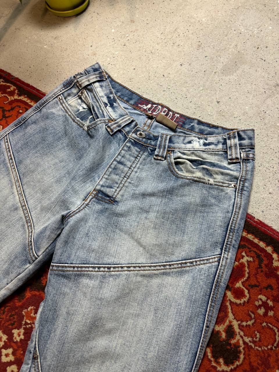 Japanese Brand × Vintage Vintage Y2K IDPDP Avant Garde Denim Shorts Size US 33 - 2 Thumbnail
