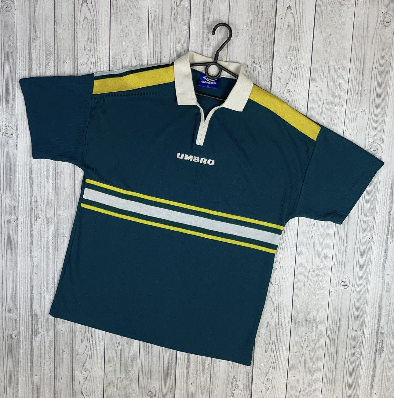 Umbro Vintage umbro soccer polo green rare size XL Size US XL / EU 56 / 4 - 1 Thumbnail