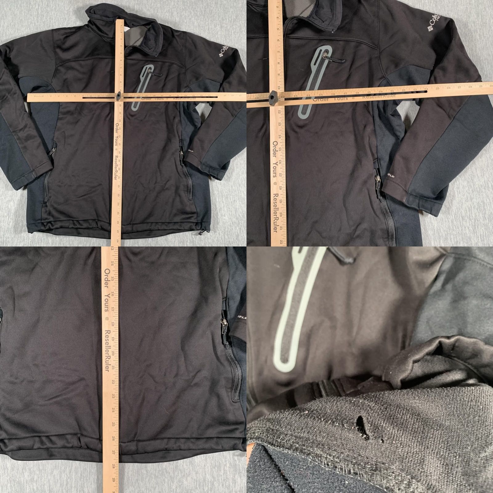 Vintage Columbia Field Gear Jacket Mens Large Black Omni-Shield Softshell Fleece Lined Size US L / EU 52-54 / 3 - 8 Thumbnail