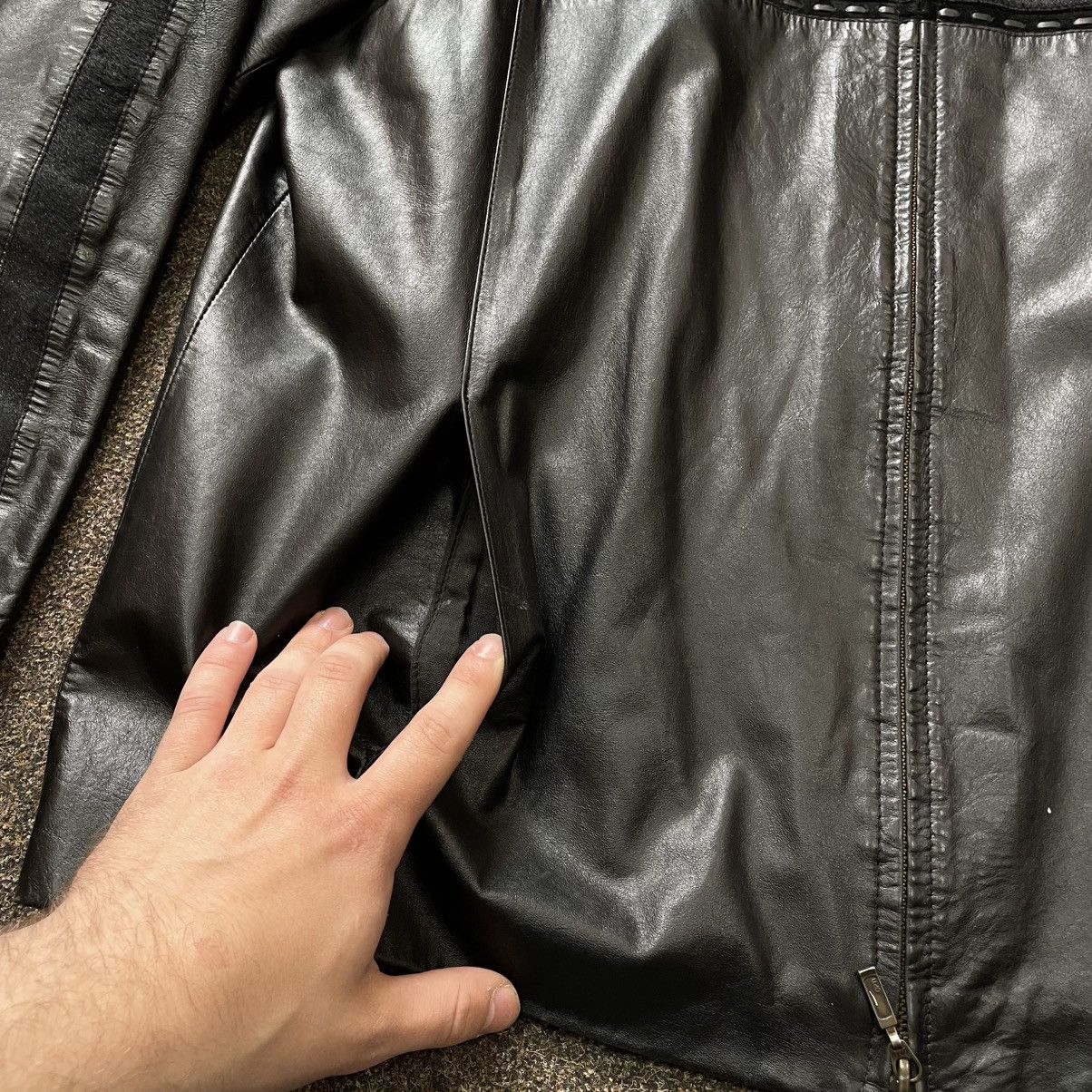 Genuine Leather Vintage Y2K Leather Jacket Biker Punk Opium BALENCIAGA Style Size US XL / EU 56 / 4 - 5 Thumbnail