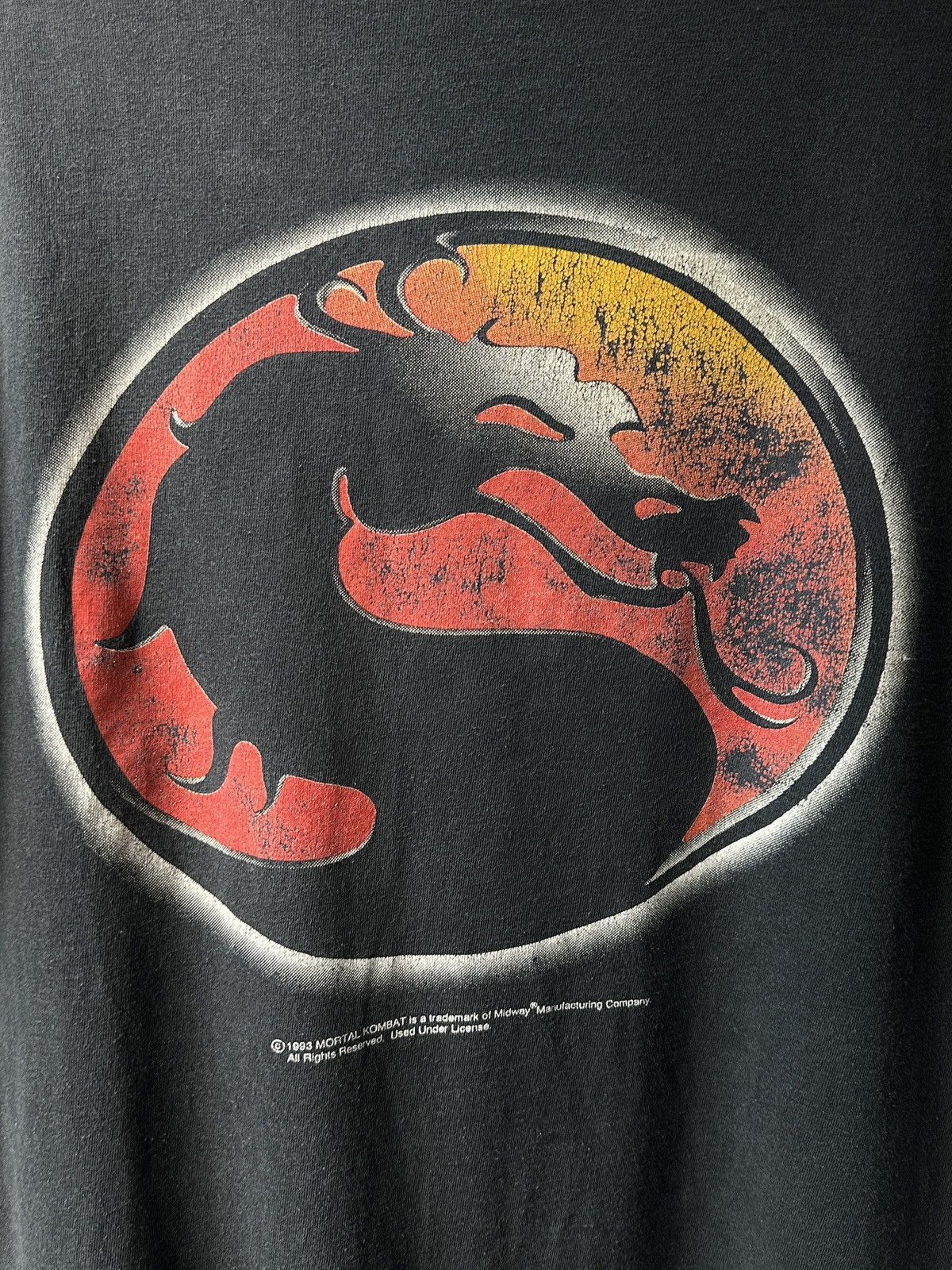 Vintage 1993 OG Mortal Kombat T Shirts Gaming t shirt single stitch Size US XL / EU 56 / 4 - 5 Thumbnail