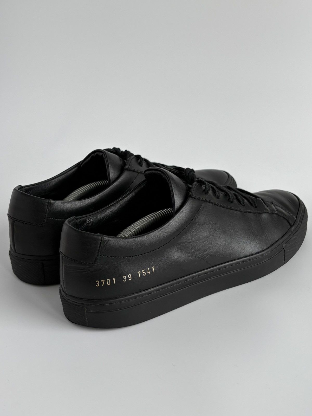 Common Projects Common Projects Achilles Low Sneakers Black Leather 39 US 9 Size US 9 / IT 39 - 5 Thumbnail