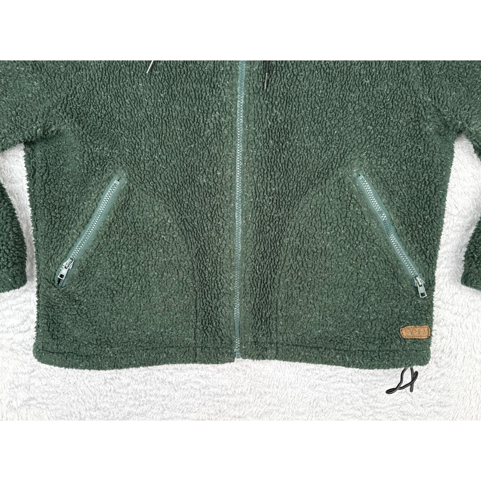 Vintage Cabela's For Women Jacket Green Sherpa Fleece Full Zip Hooded Pockets M Size M / US 6-8 / IT 42-44 - 7 Thumbnail