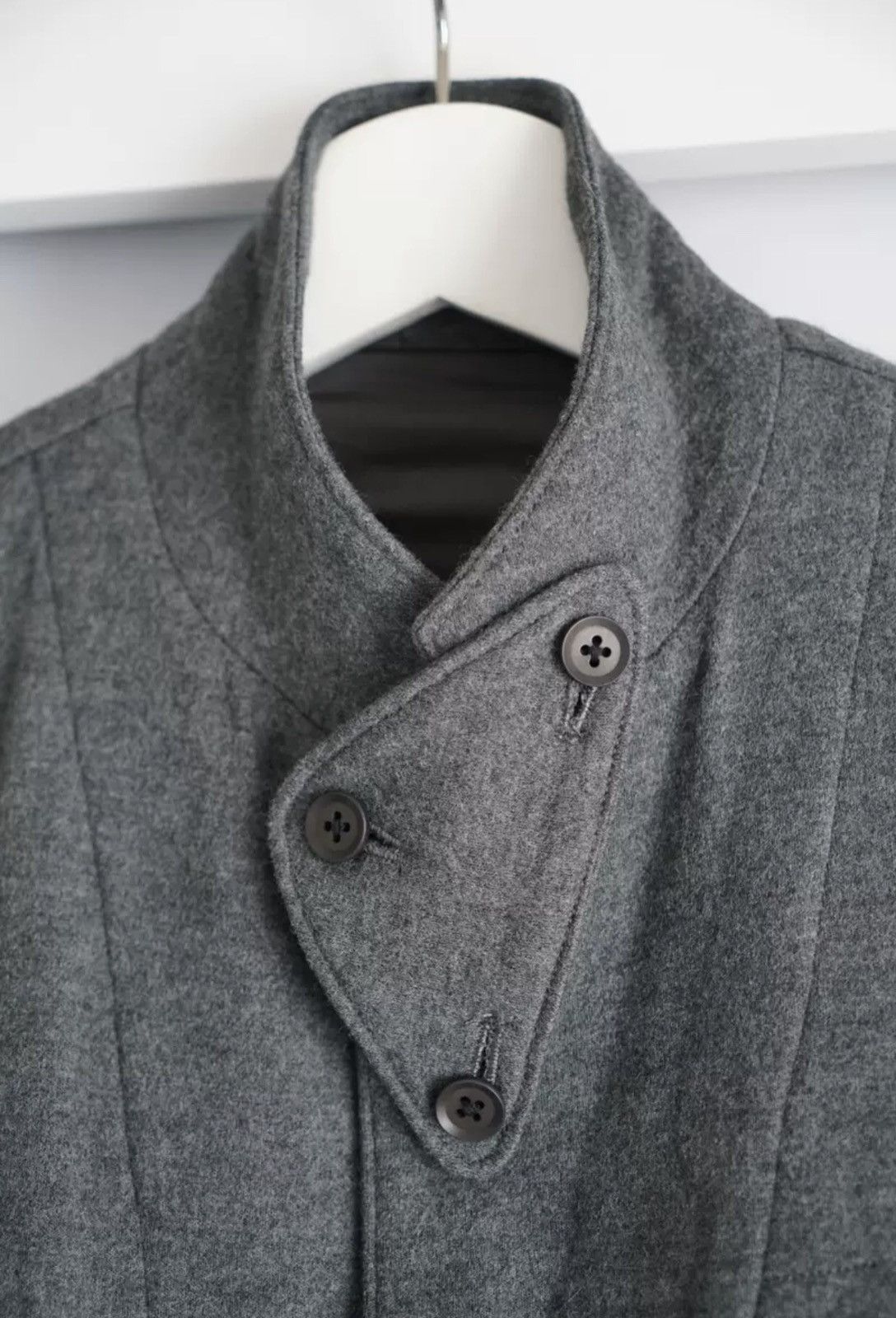 Yohji Yamamoto Yohji Yamamoto 08aw Four-Button Grey Wool Suit 2412- Size 42S - 3 Thumbnail
