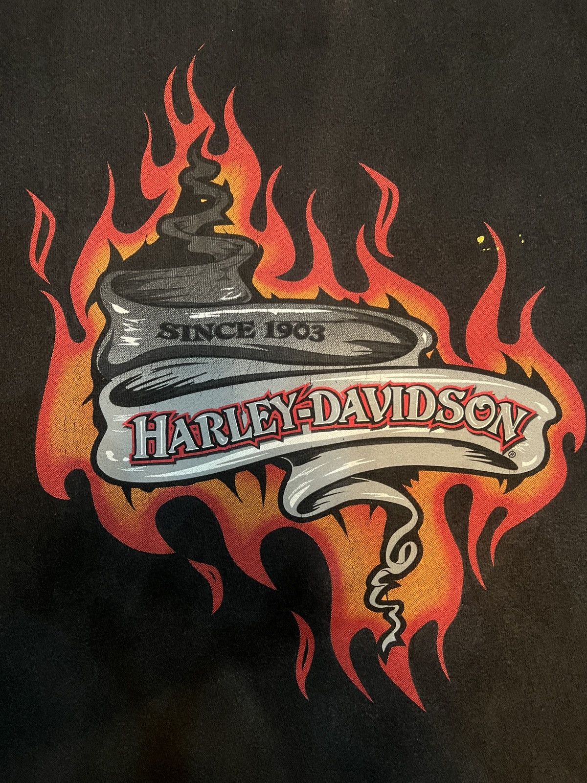 Harley Davidson Harley-Davidson Flame T-Shirt Black/Gray Size US XL / EU 56 / 4 - 2 Thumbnail