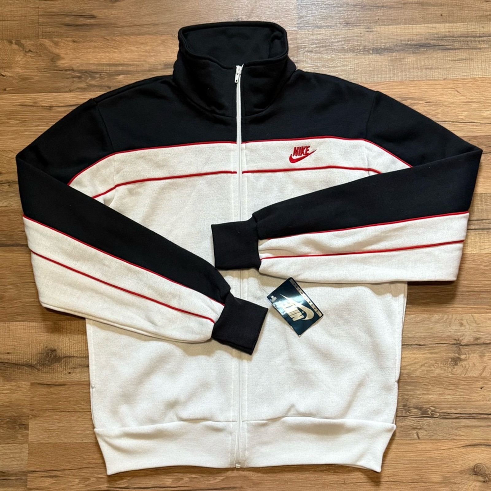 Nike 80s Nike Zip Up Sweatshirt Size US M / EU 48-50 / 2 - 1 Thumbnail