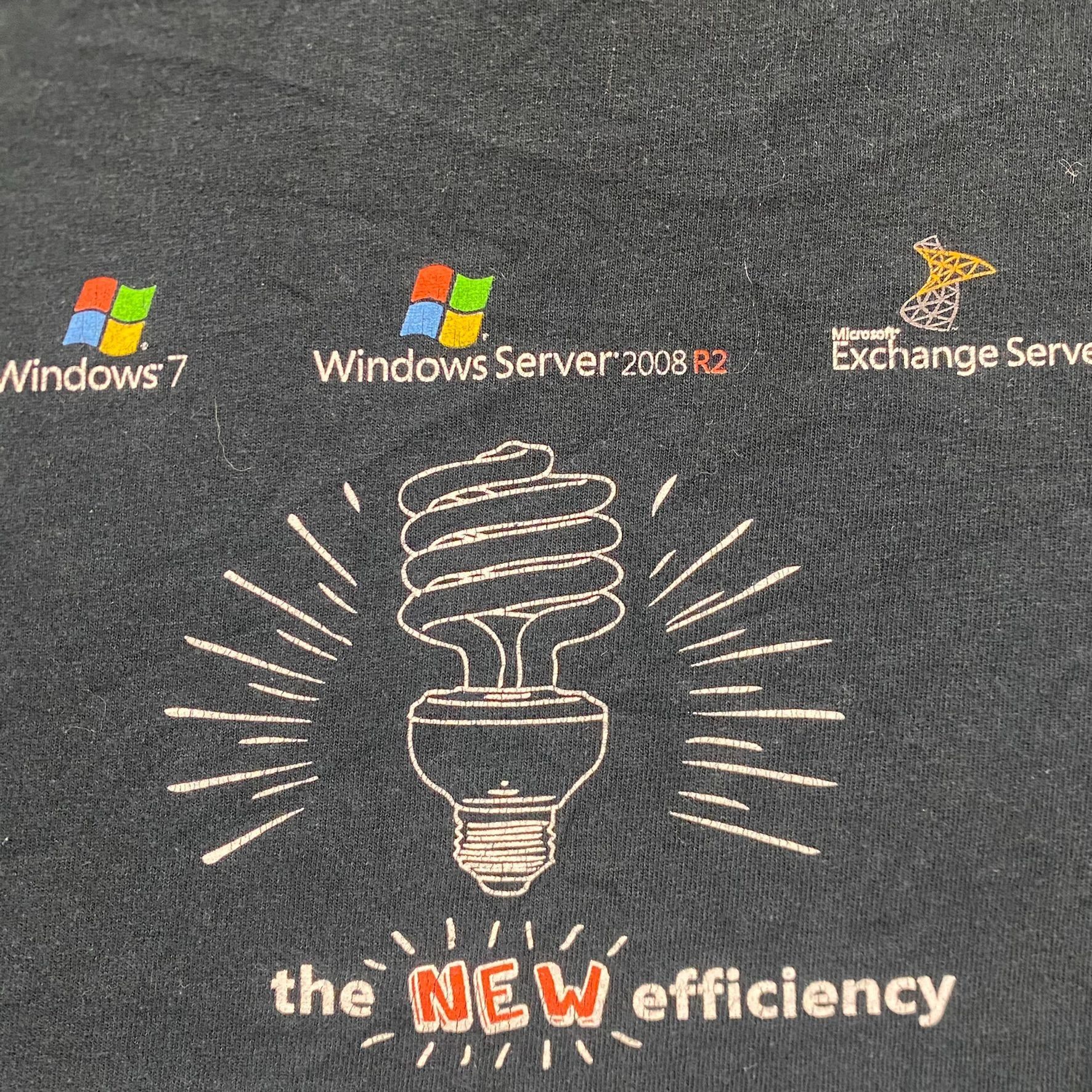 Microsoft Vintage Y2K Microsoft Windows 7 Computer Tech Baggy Tee Size US XL / EU 56 / 4 - 4 Thumbnail