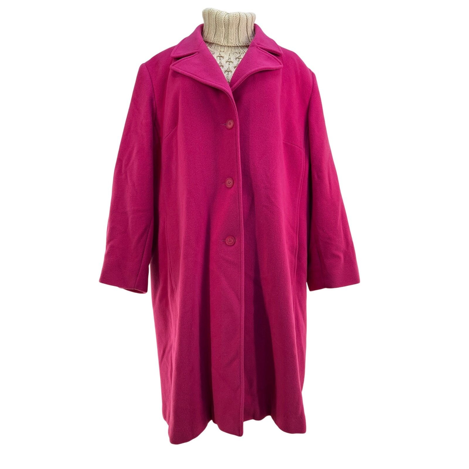 Other Marvin Richards Pink Wool Coat Size 3XL / US 20-22 - 1 Thumbnail