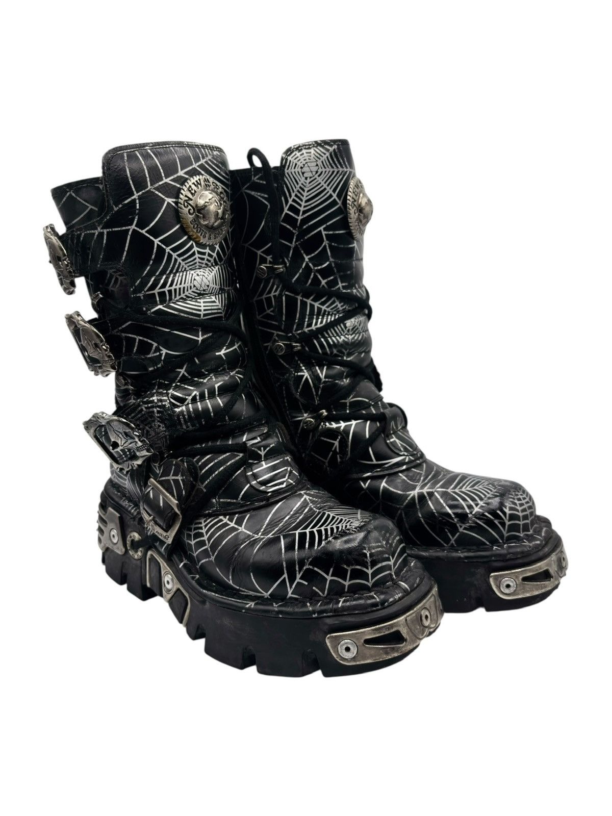 New Rock Vintage New Rock cobweb reactor boots Size 36 Size US 6 / IT 36 - 1 Thumbnail
