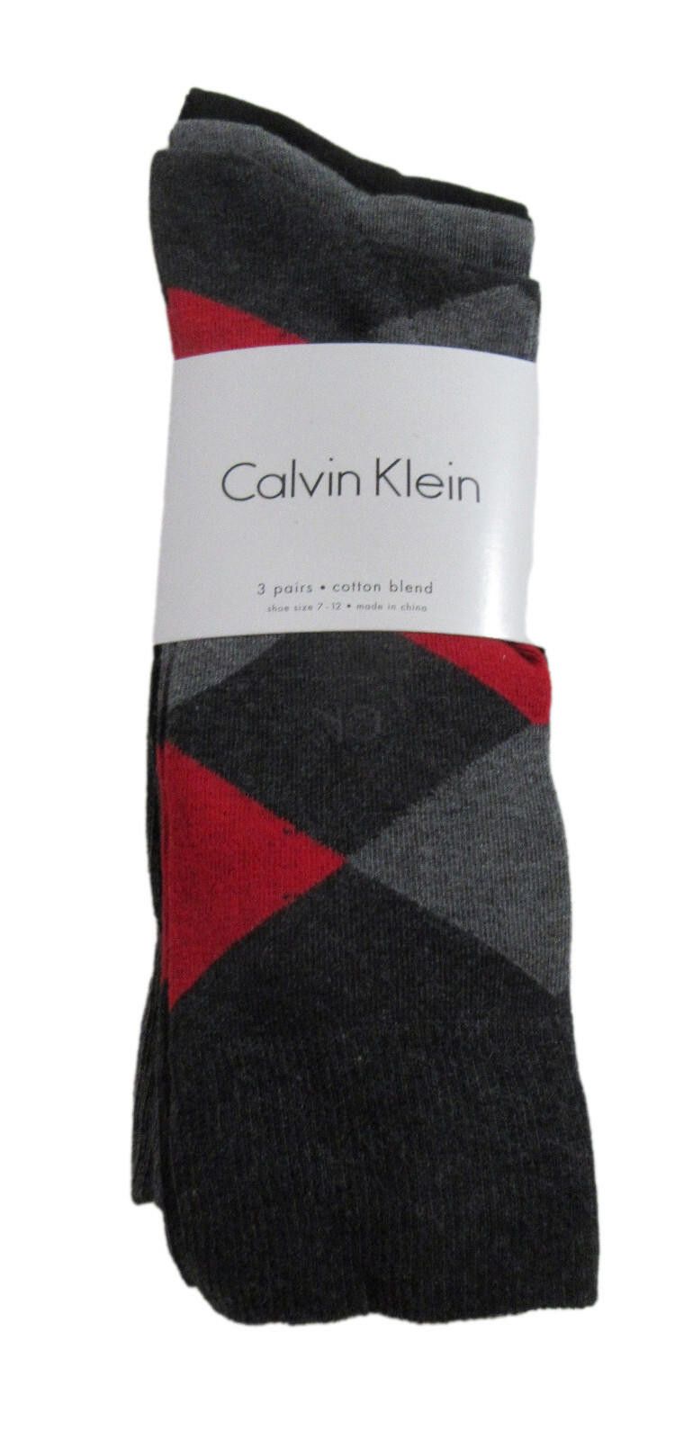 Calvin Klein Calvin Klein Mens Trouser Dress Socks Assorted 3 pack Size ONE SIZE - 1 Thumbnail