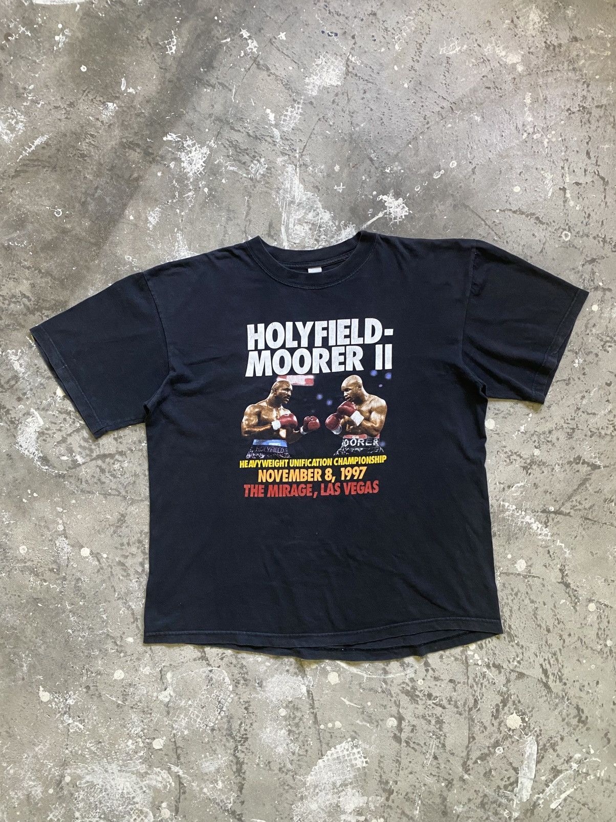Other Vintage 1997 Boxing Match Holyfield VS Moorer Shirt Size US XL / EU 56 / 4 - 2 Thumbnail
